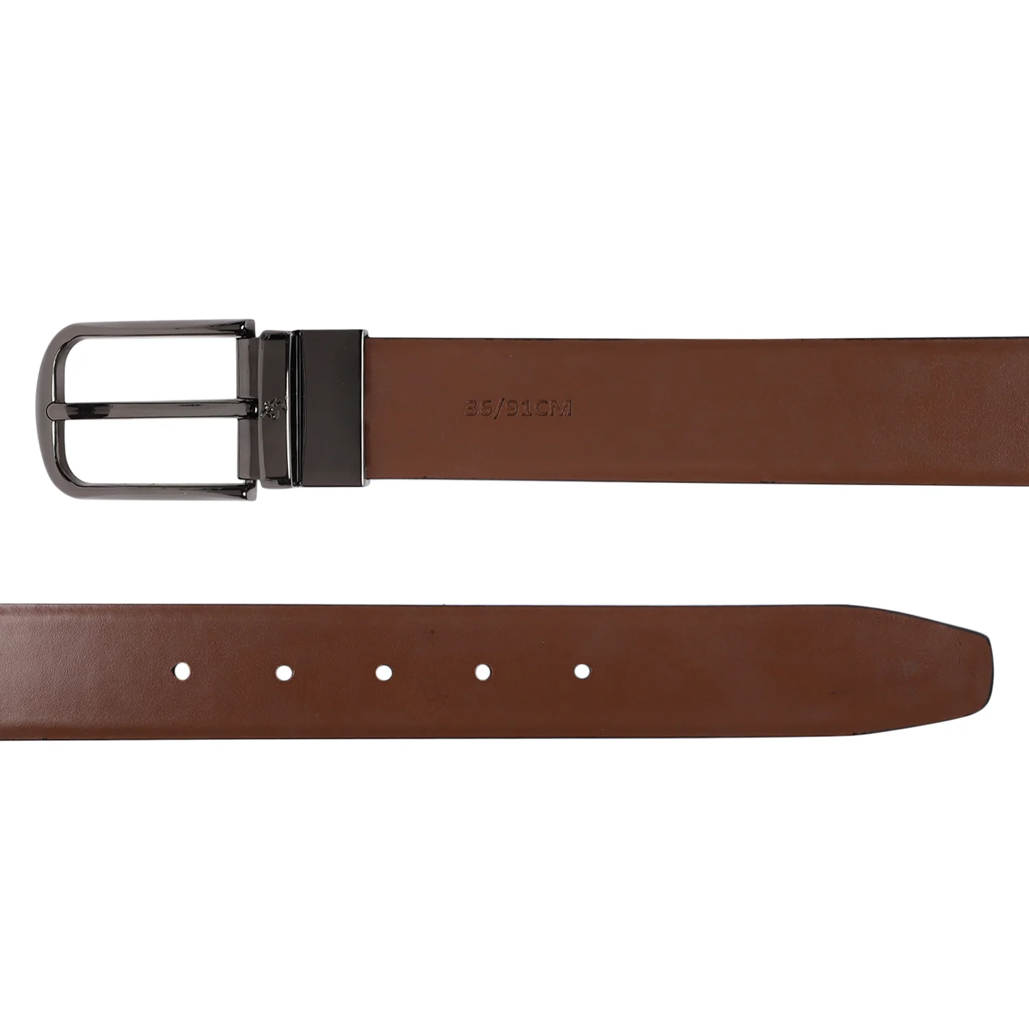 Men's Black & Brown Formal Reversible Belt - Image 4