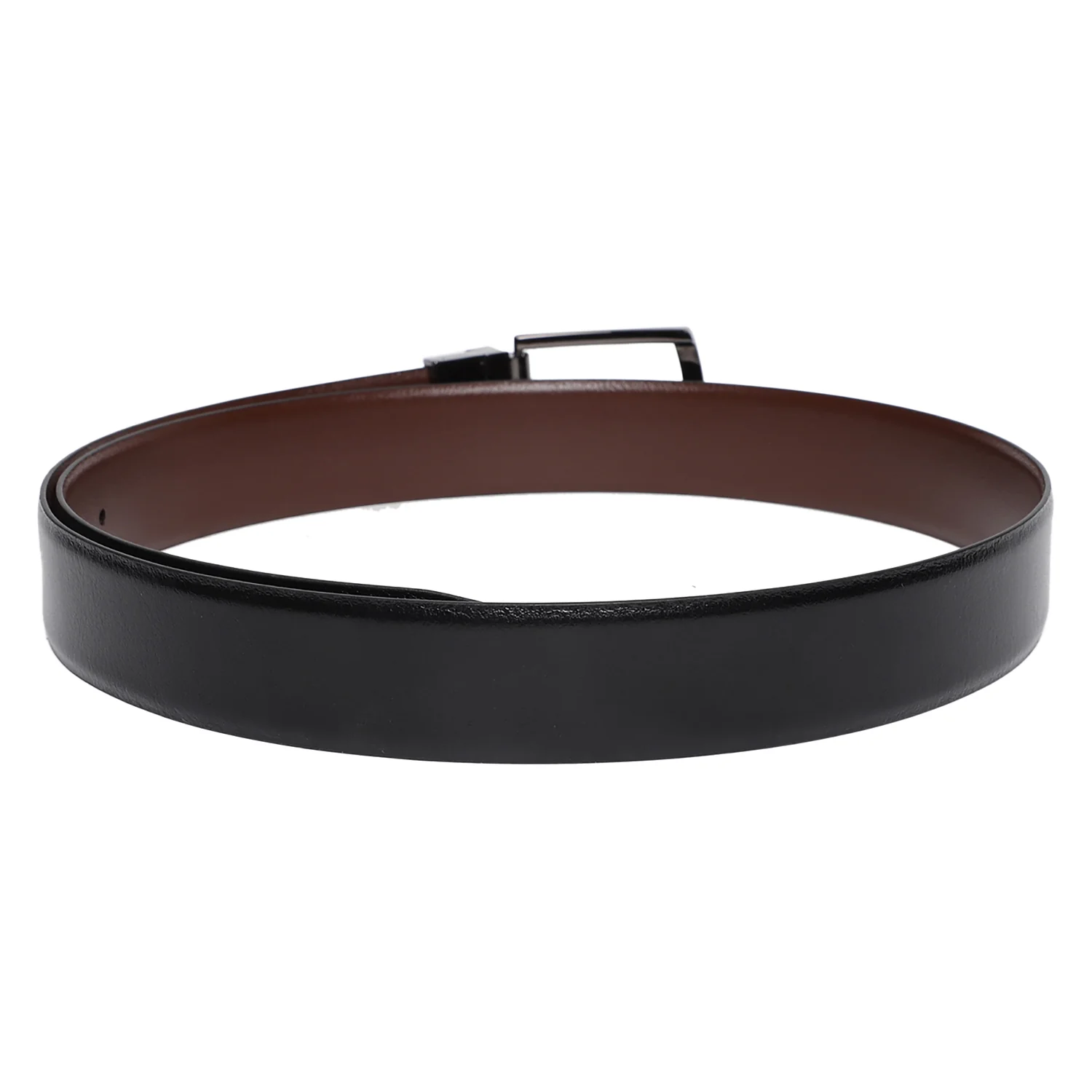 Men's Black & Brown Formal Reversible Belt - Image 2