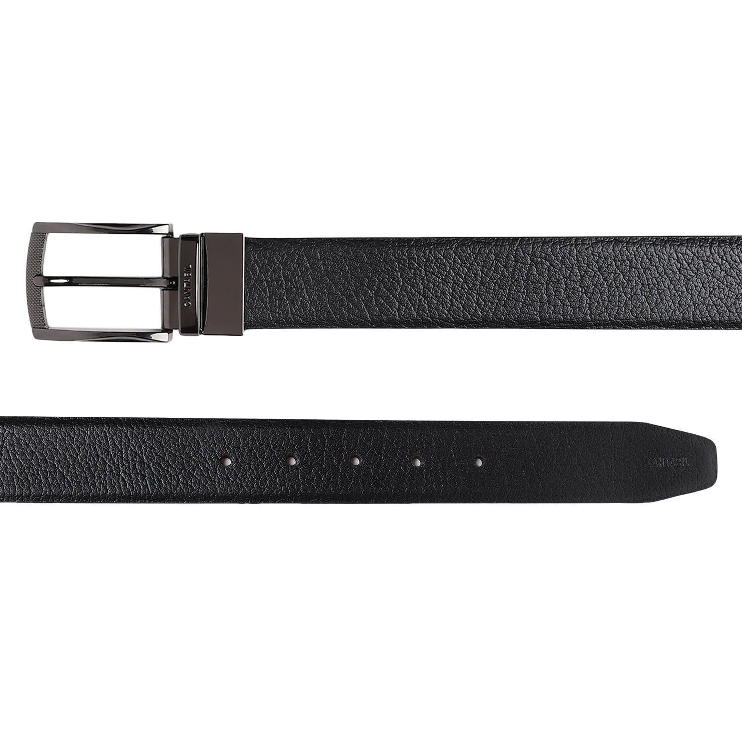 Men's Black & Brown Formal Reversible Belt - Image 4