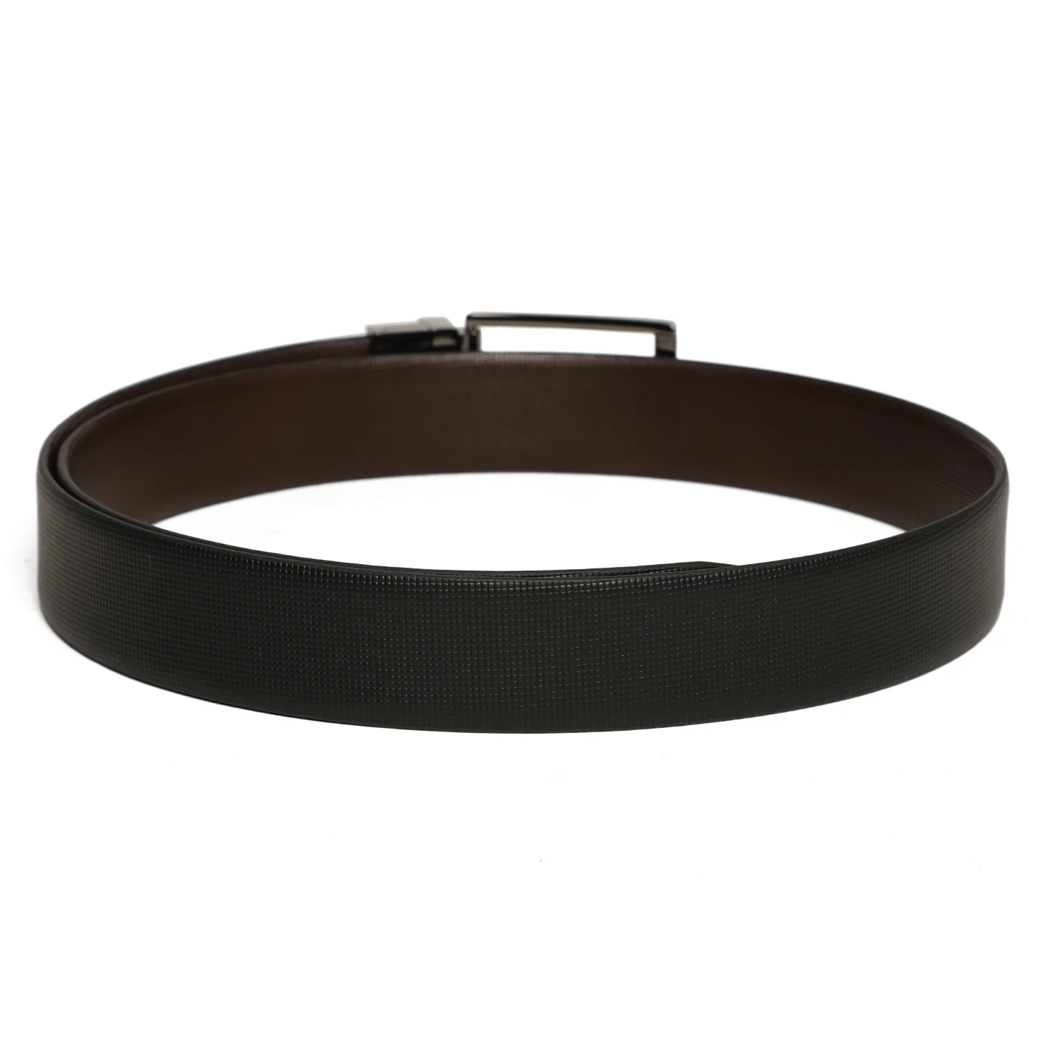 Men's Black & Brown Formal Reversible Belt - Image 2