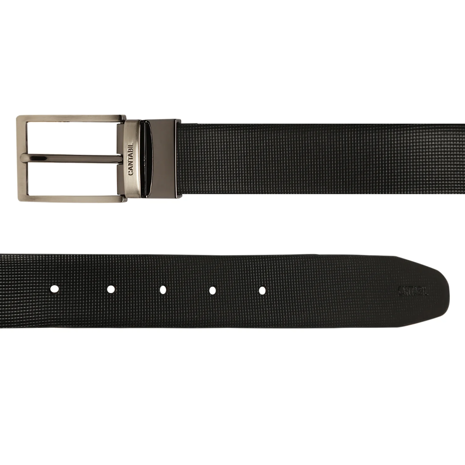 Men's Black & Brown Formal Reversible Belt - Image 3