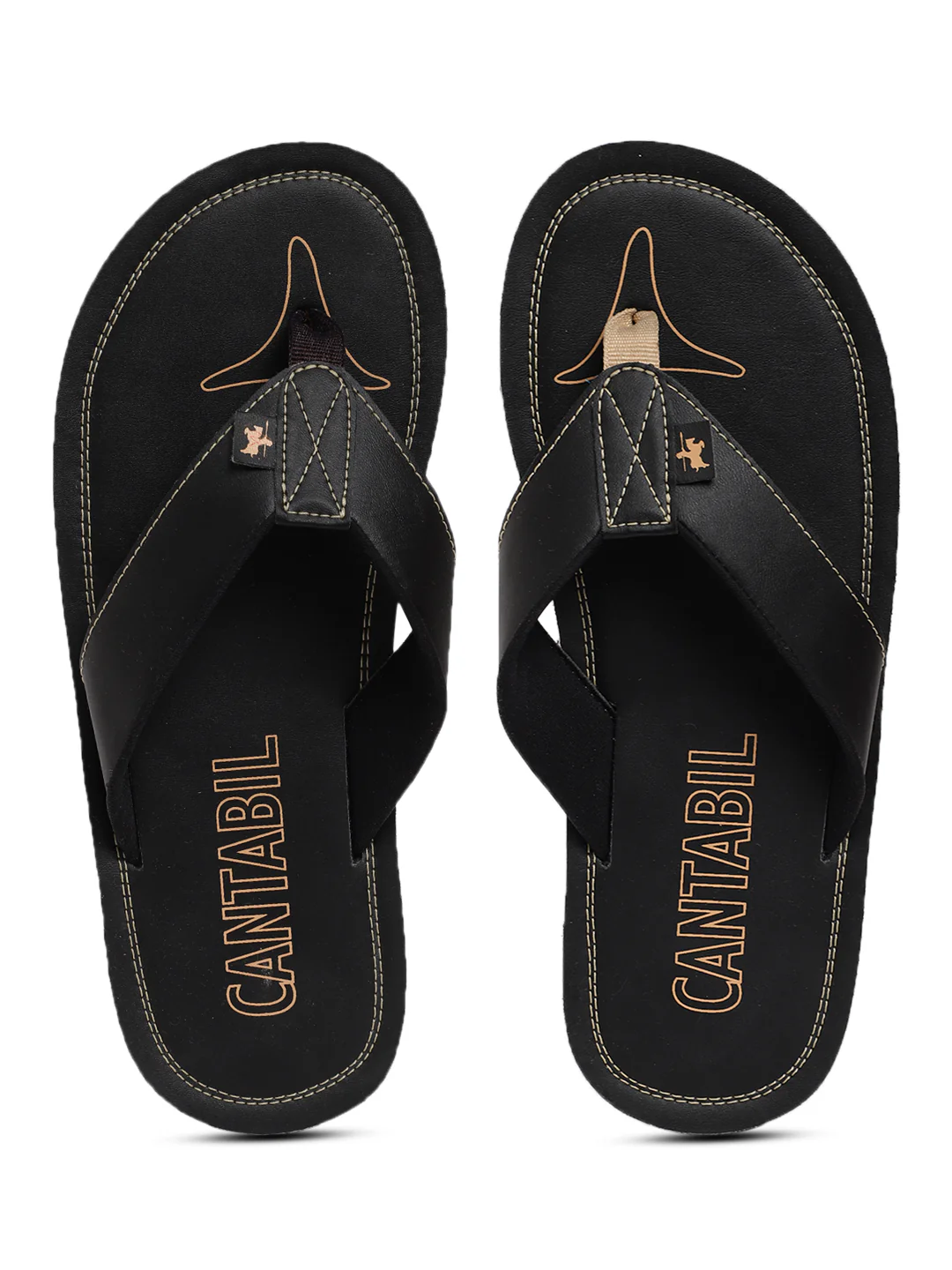 Casual Flip Flop for Men | Lightweight & Comfortable with Cushioned Insole PU Upper Rubber Sole Slip on Closure. - Image 2