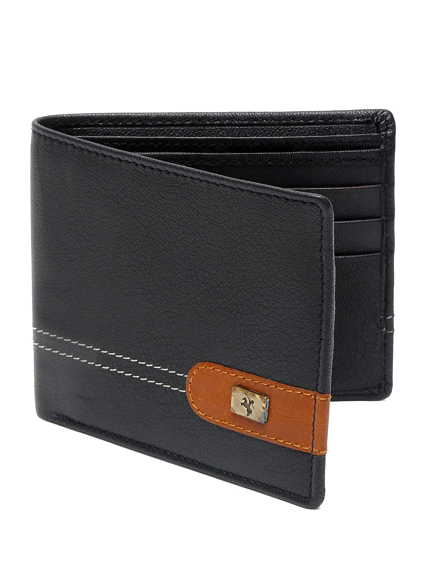 Men Blue Bifold Wallet - Image 6