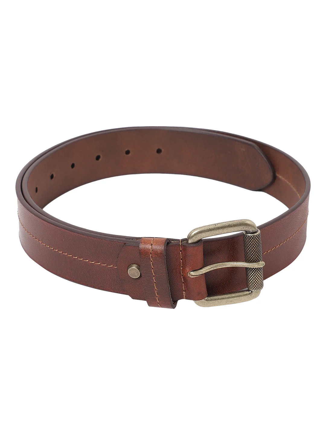 Men's Brown Casual Single Side Belt - Image 2