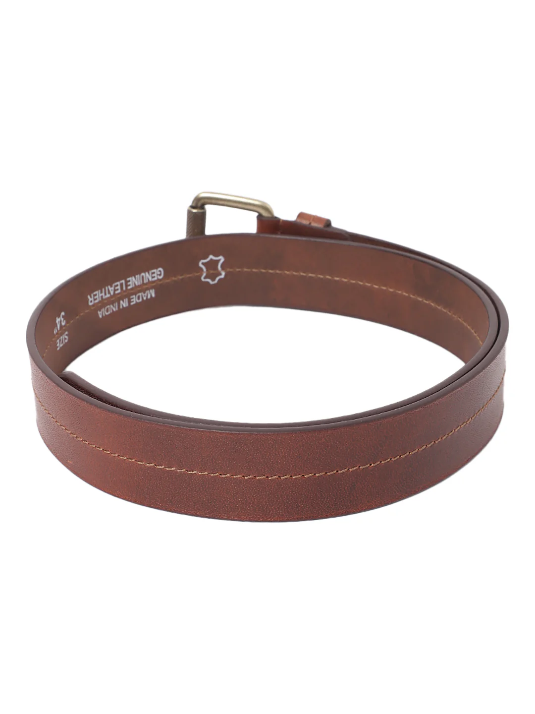 Men's Brown Casual Single Side Belt - Image 3