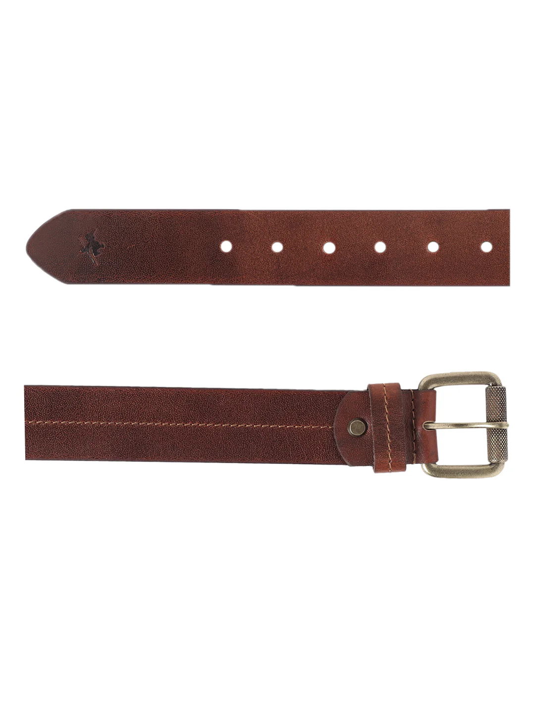 Men's Brown Casual Single Side Belt - Image 4