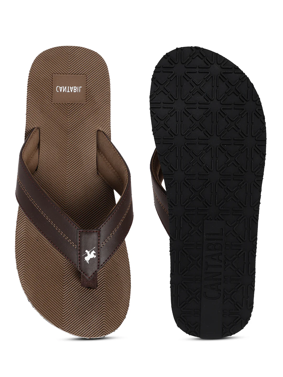 Casual Flip Flop for Men | Lightweight & Comfortable with Cushioned Insole PU Upper Rubber Sole Slip on Closure. - Image 4