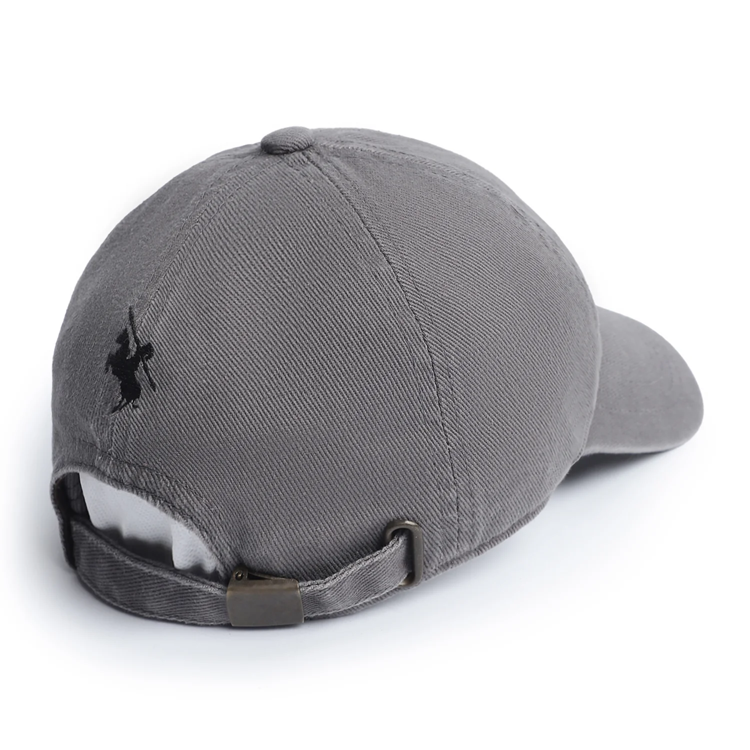 Men Dark Grey Embroidered Cap - Image 4