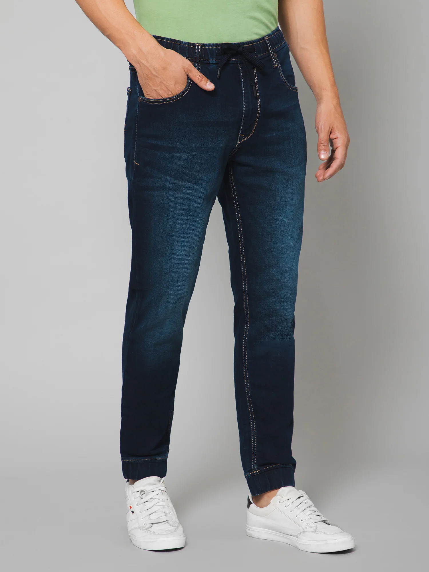 Men Dark Blue Jogger - Image 2
