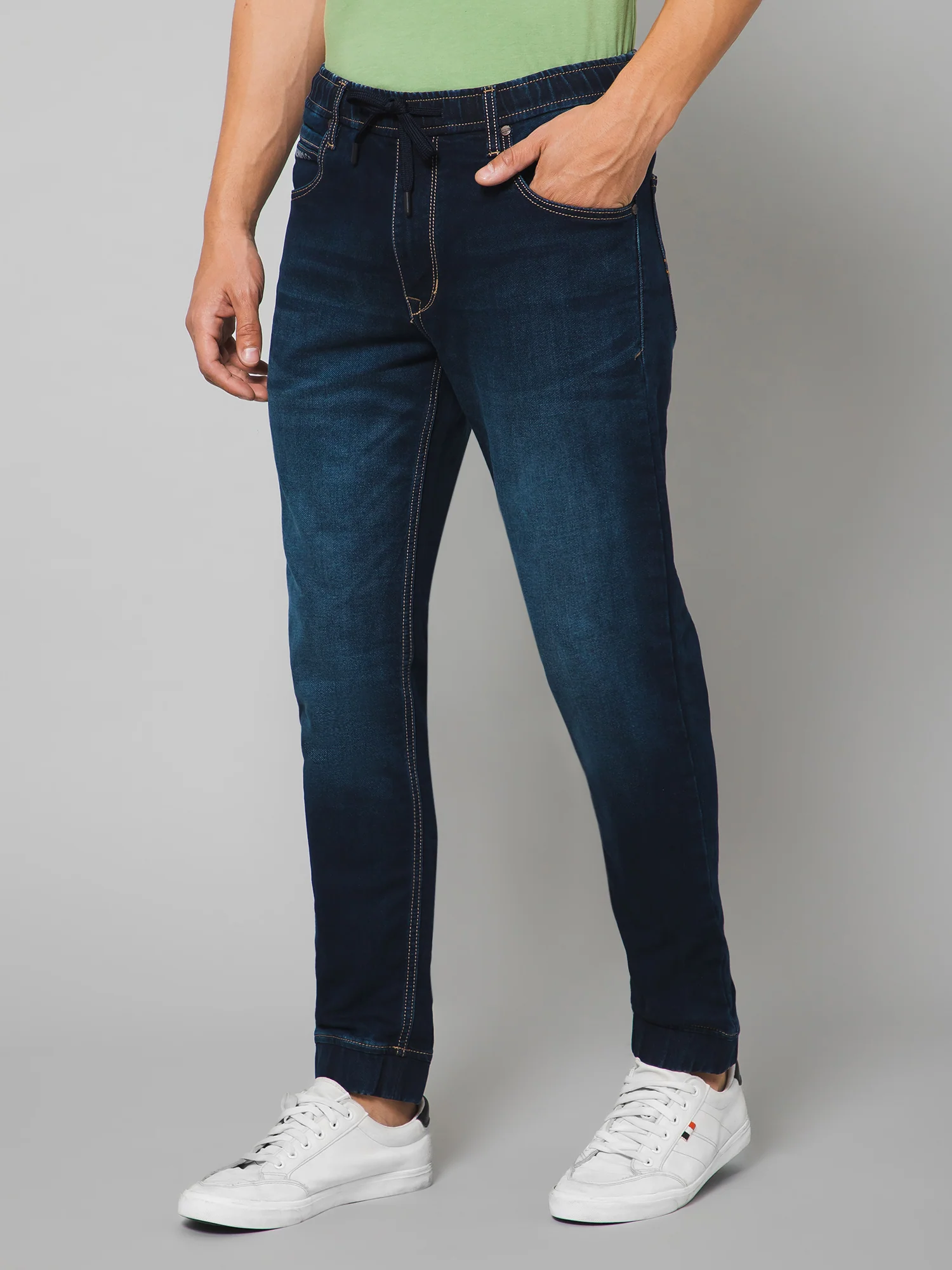 Men Dark Blue Jogger - Image 3