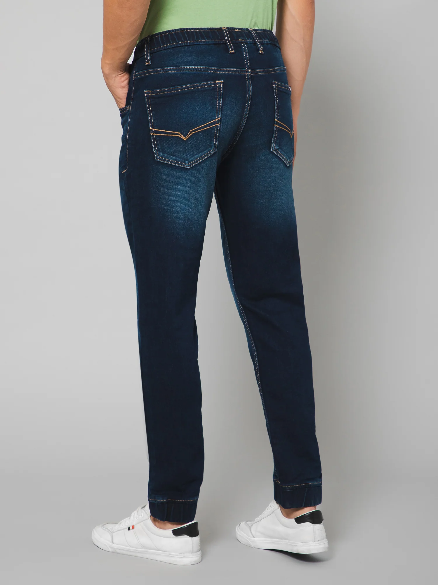 Men Dark Blue Jogger - Image 4