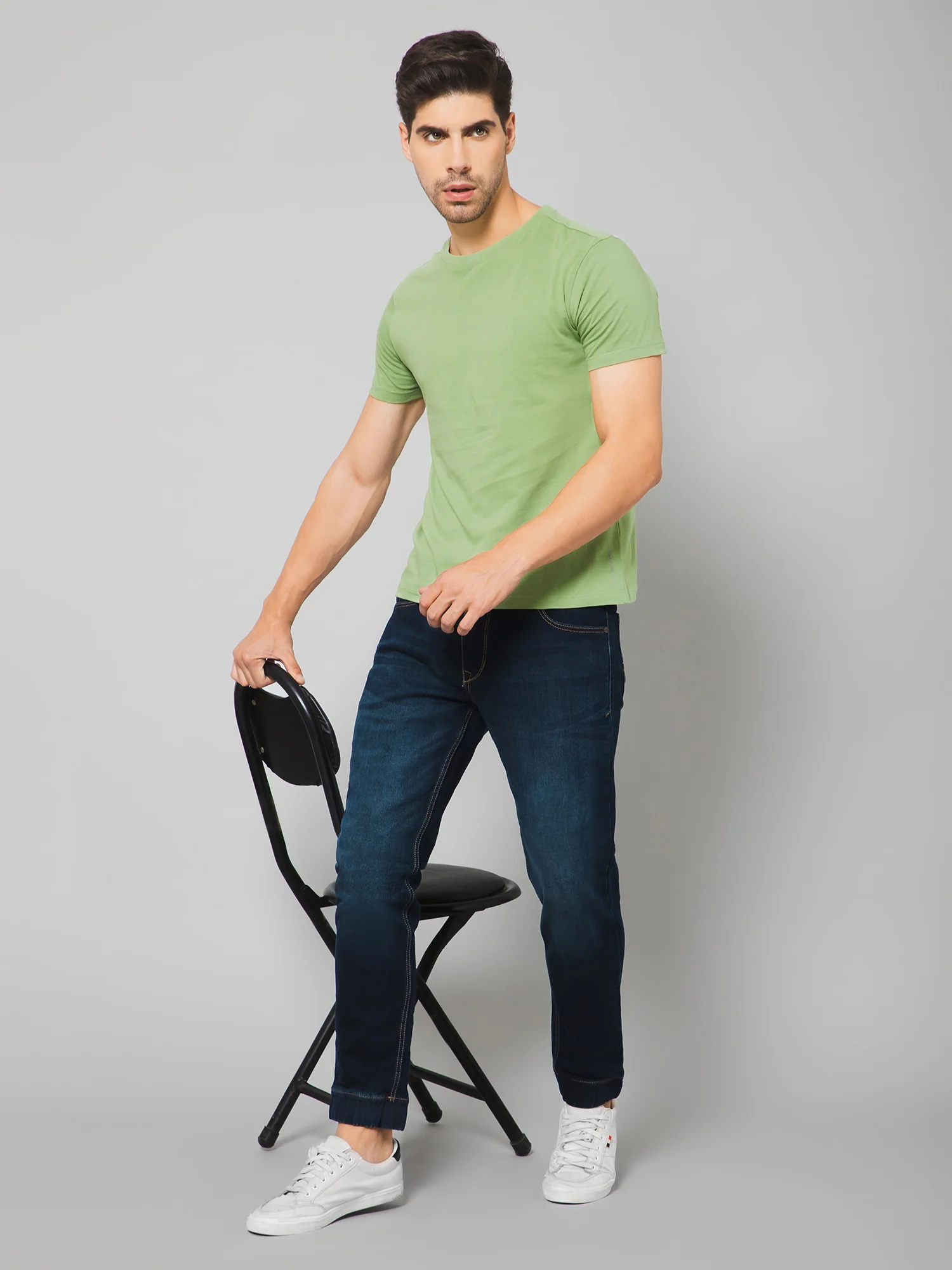 Men Dark Blue Jogger - Image 5