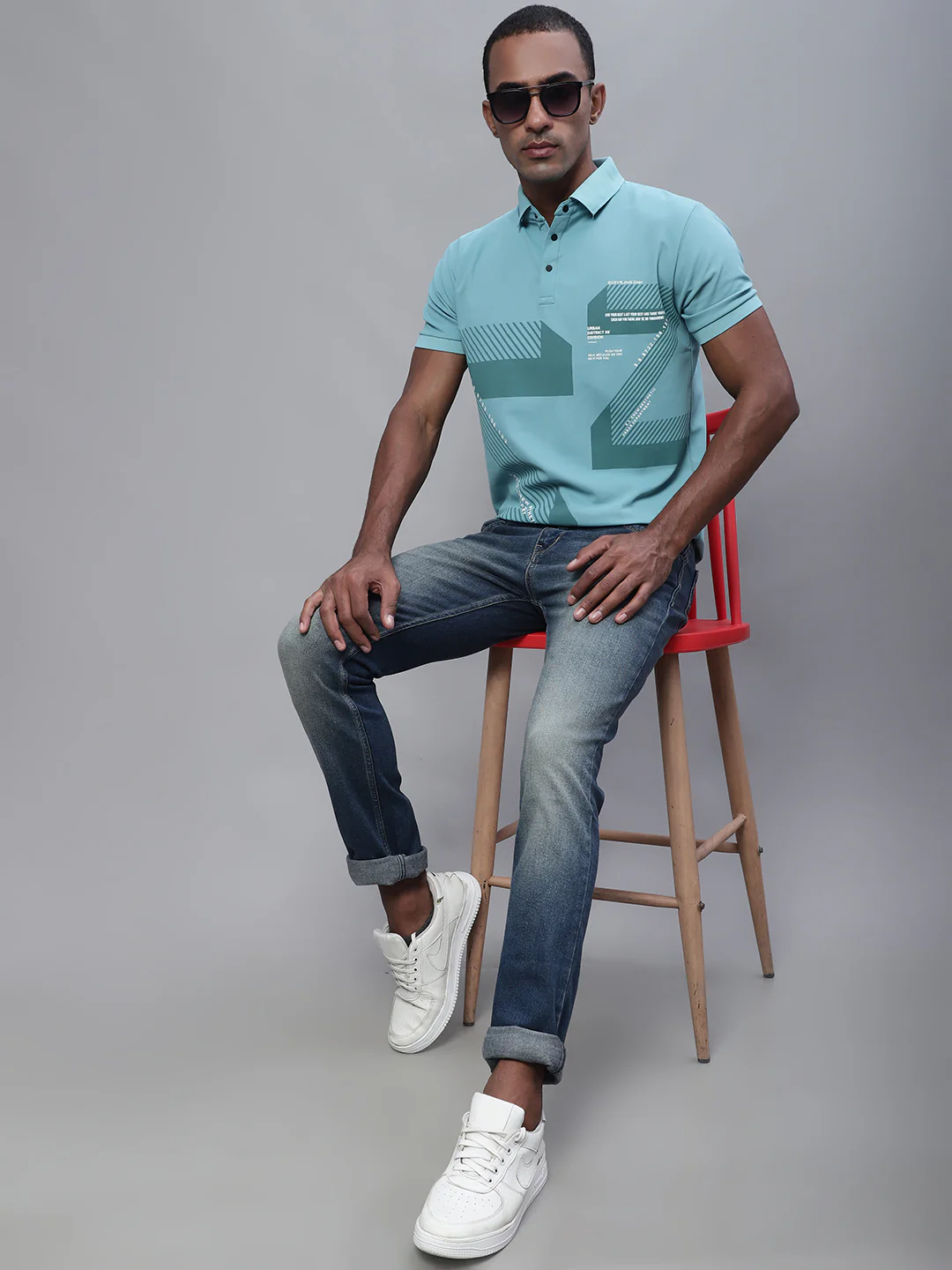 Denim Jeans for Men l Breathable & Soft with Color Fastness Ultra Narrow Fit Cotton Fabric Solid Pattern Button Closure - Image 5