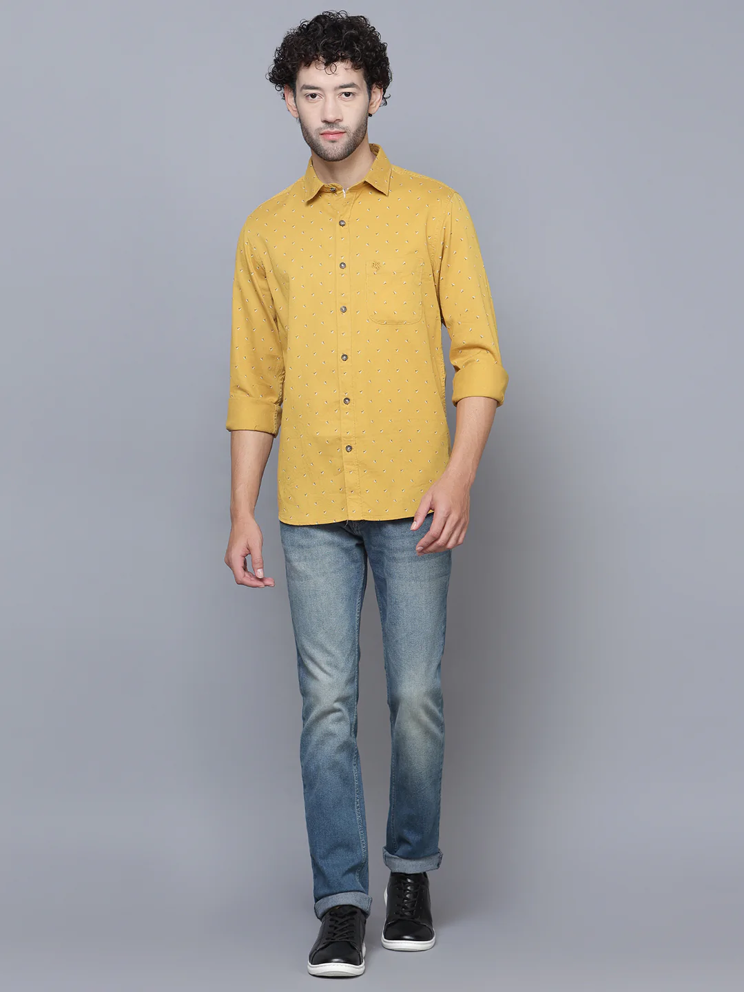 Denim Jeans for Men l Breathable & Soft with Color Fastness Ultra Narrow Fit Cotton Fabric Solid Pattern Button Closure - Image 6