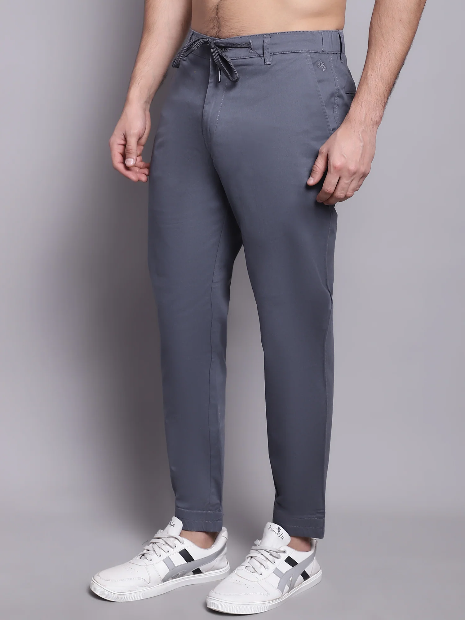 Men Grey Casual Jogger - Image 3