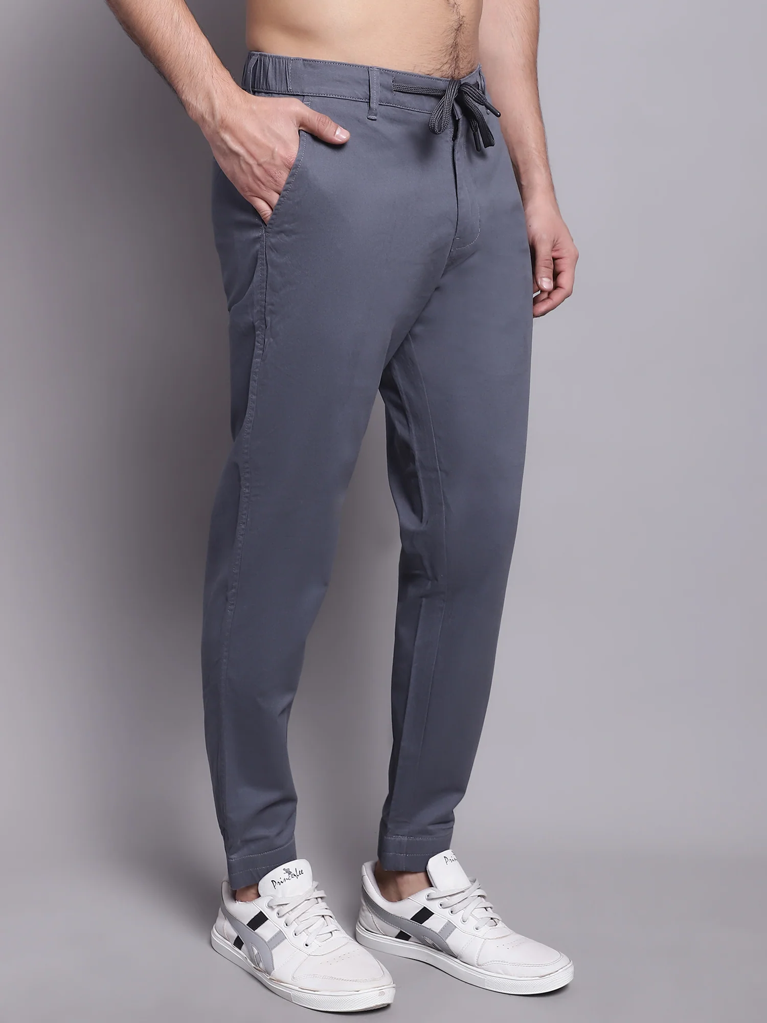 Men Grey Casual Jogger - Image 4