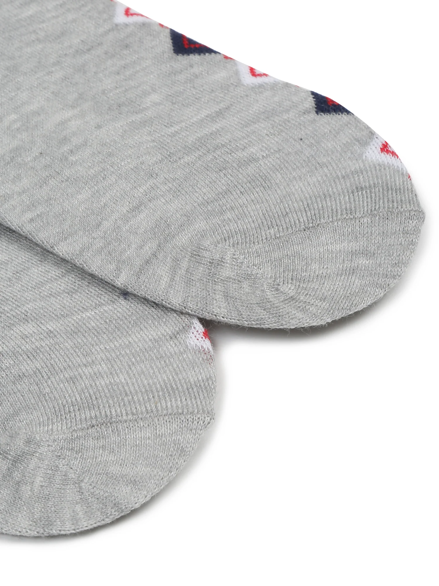 Men's Grey Melange Fashion No Show / Loafer Socks -Pack of 5 - Image 5