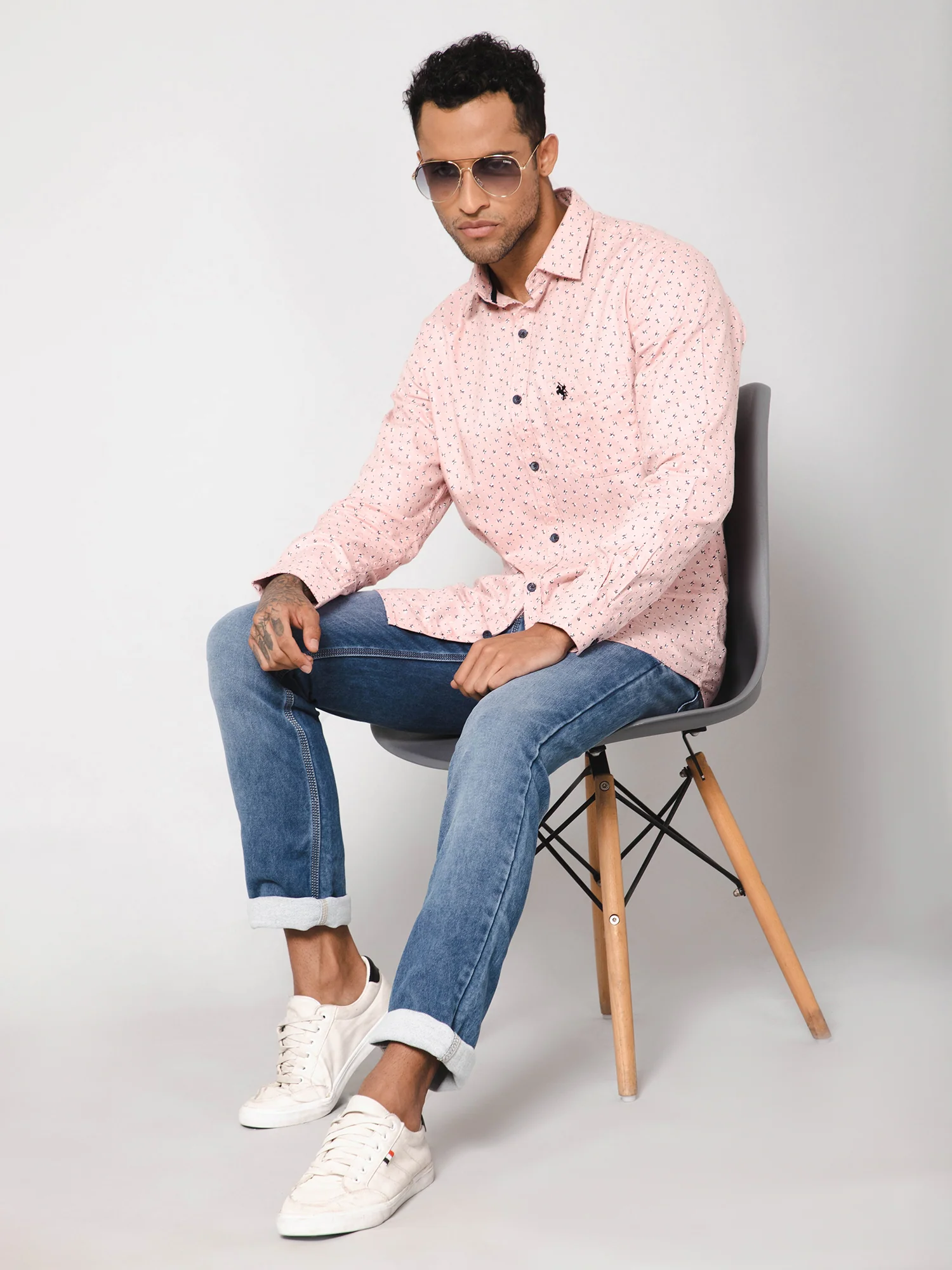 Denim Jeans for Men l Breathable & Soft with Color Fastness Ultra Narrow Fit Cotton Fabric Solid Pattern Button Closure - Image 5