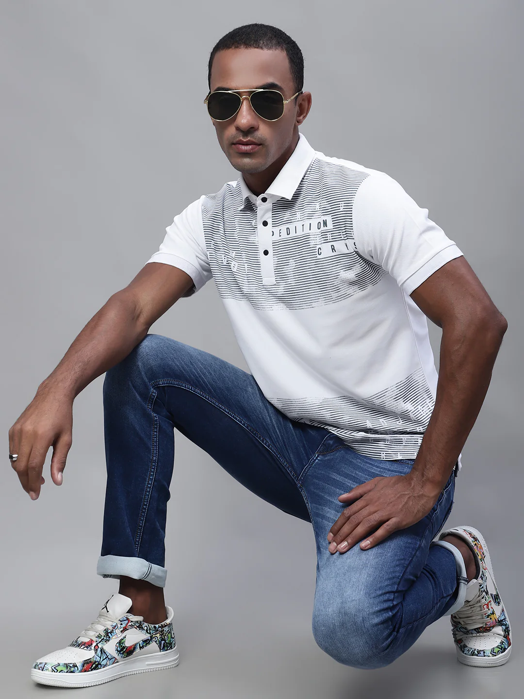 Denim Jeans for Men l Breathable & Soft with Color Fastness Ultra Narrow Fit Cotton Fabric Solid Pattern Button Closure - Image 5