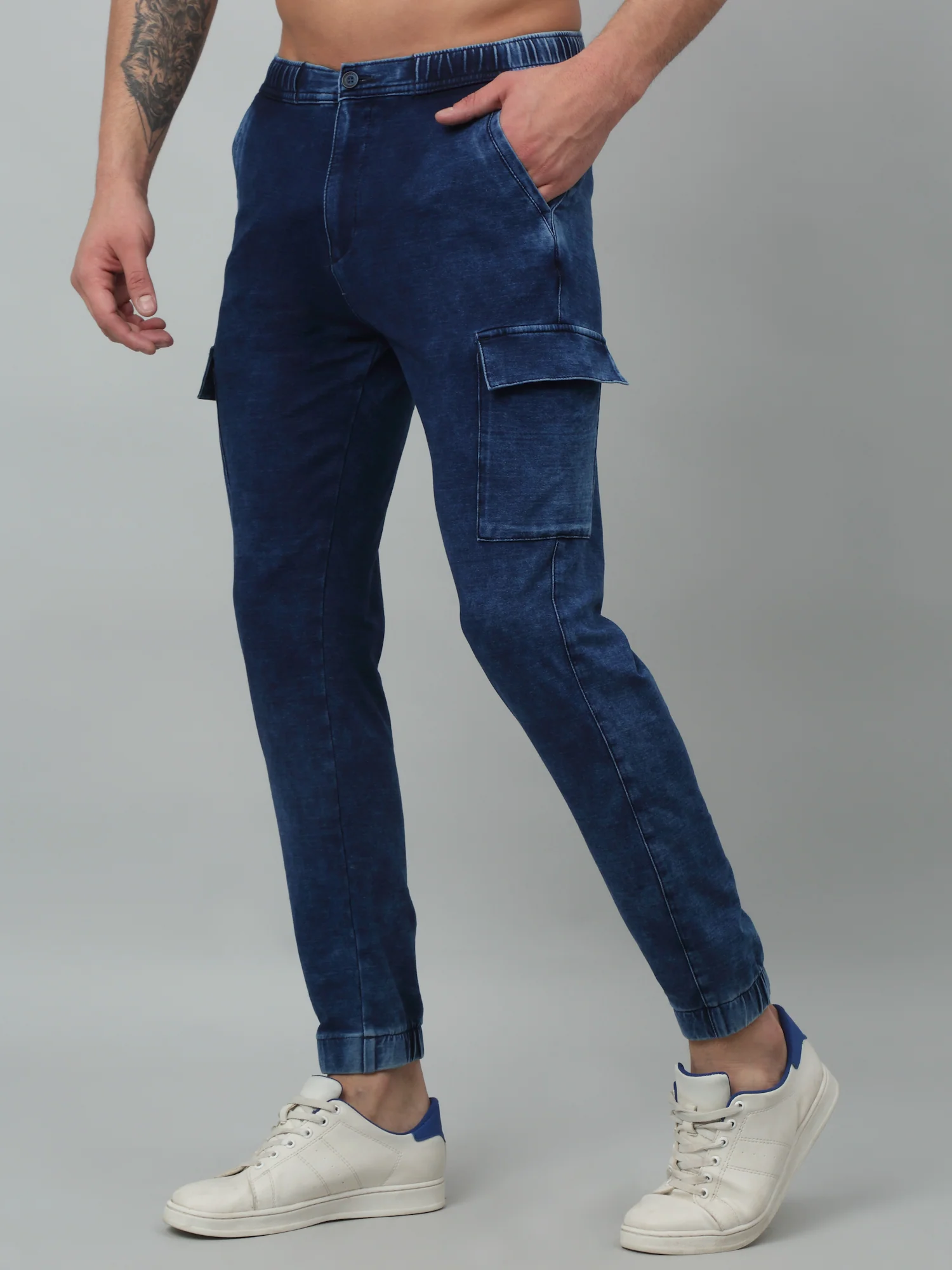 Men Hillium Solid Casual Cargo - Image 3