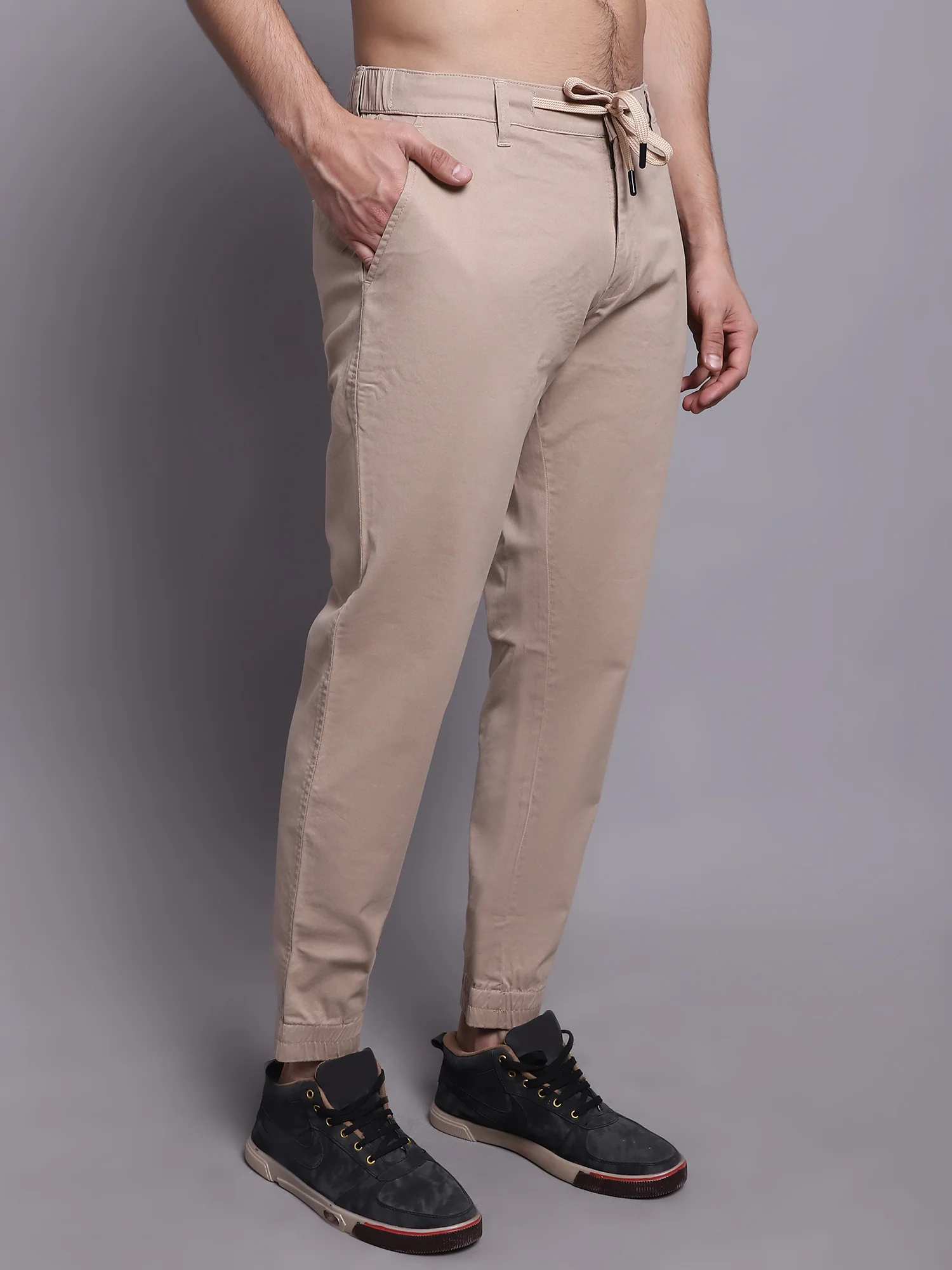 Men Khaki Jogger - Image 4