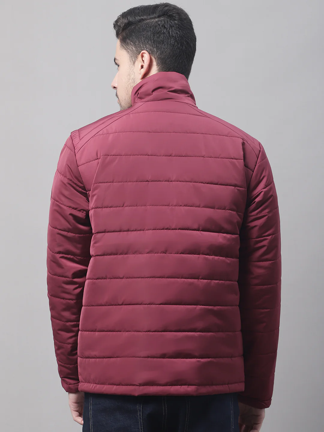 Men Maroon Jacket - Image 2