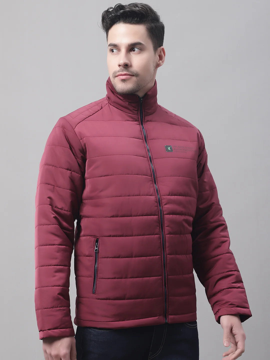 Men Maroon Jacket - Image 4