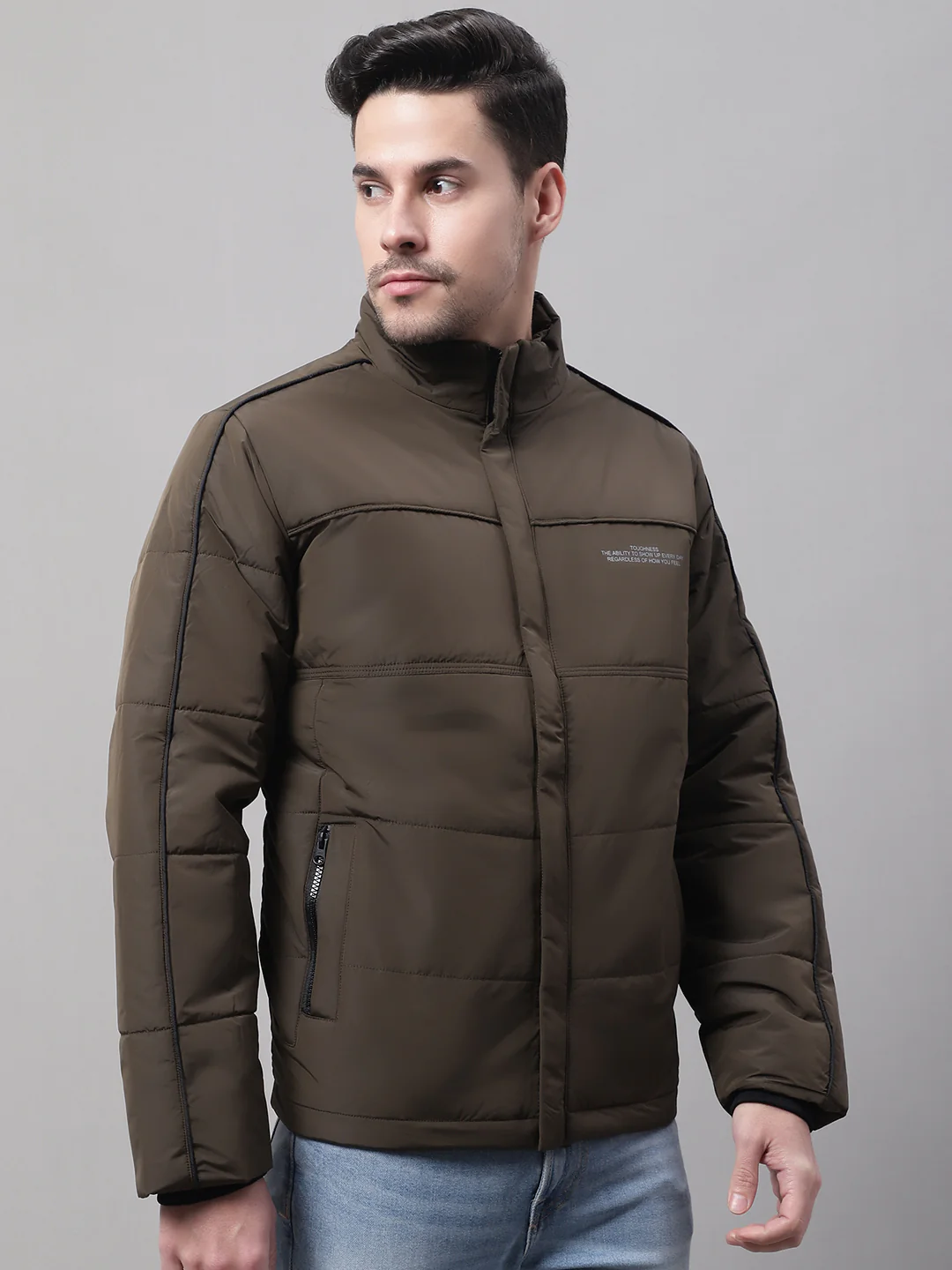 Men Brown Jacket - Image 4