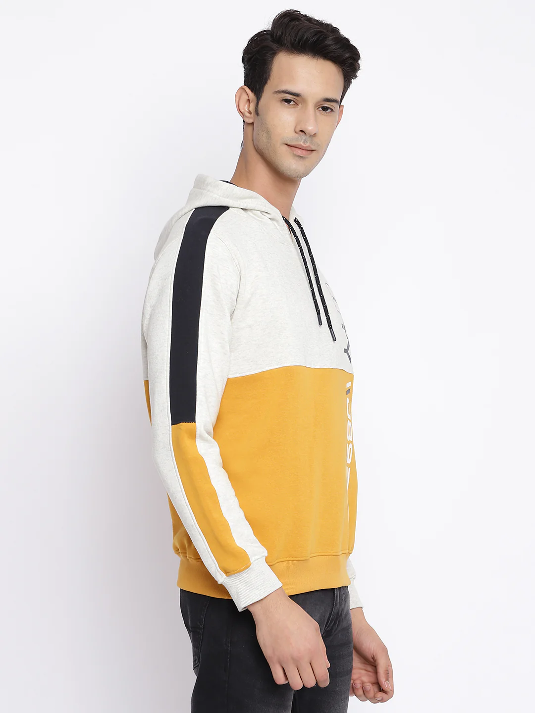 Men Mustard Sweatshirt - Image 3