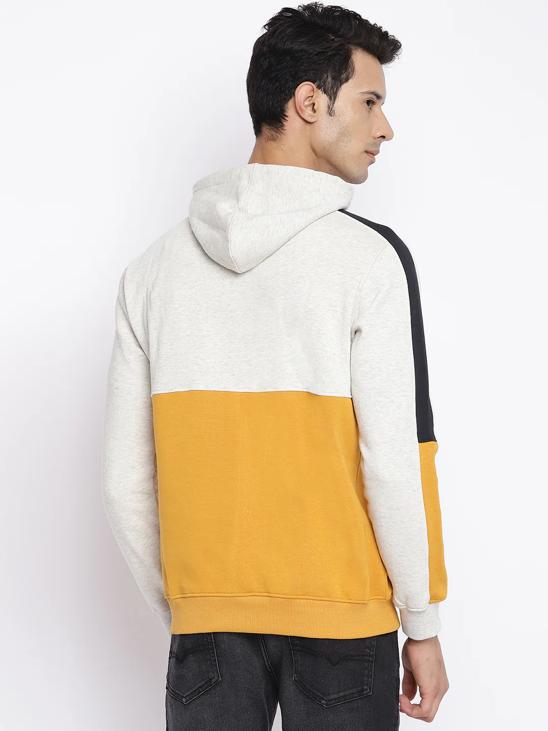 Men Mustard Sweatshirt - Image 4