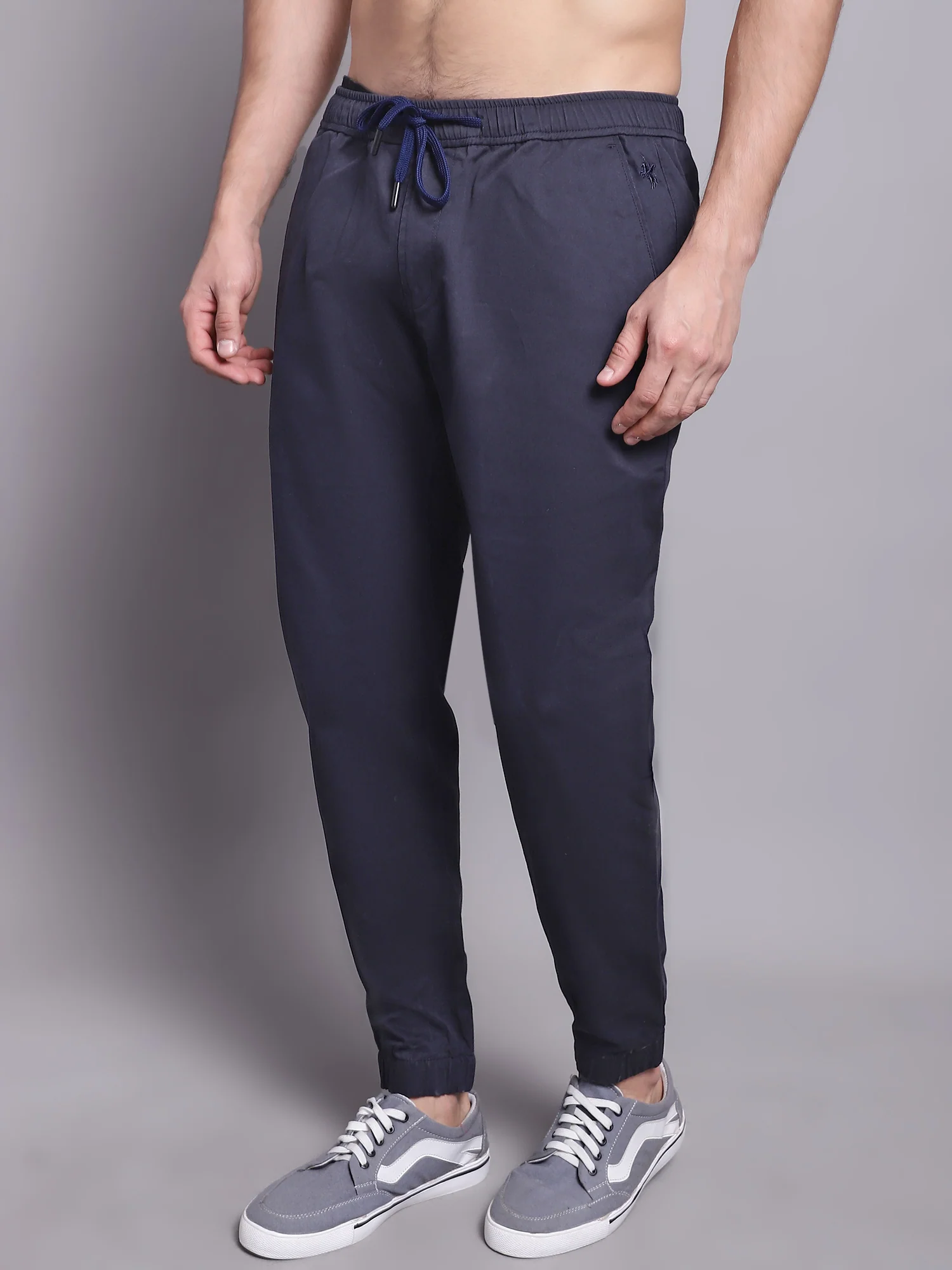 Men Navy Blue Jogger - Image 3