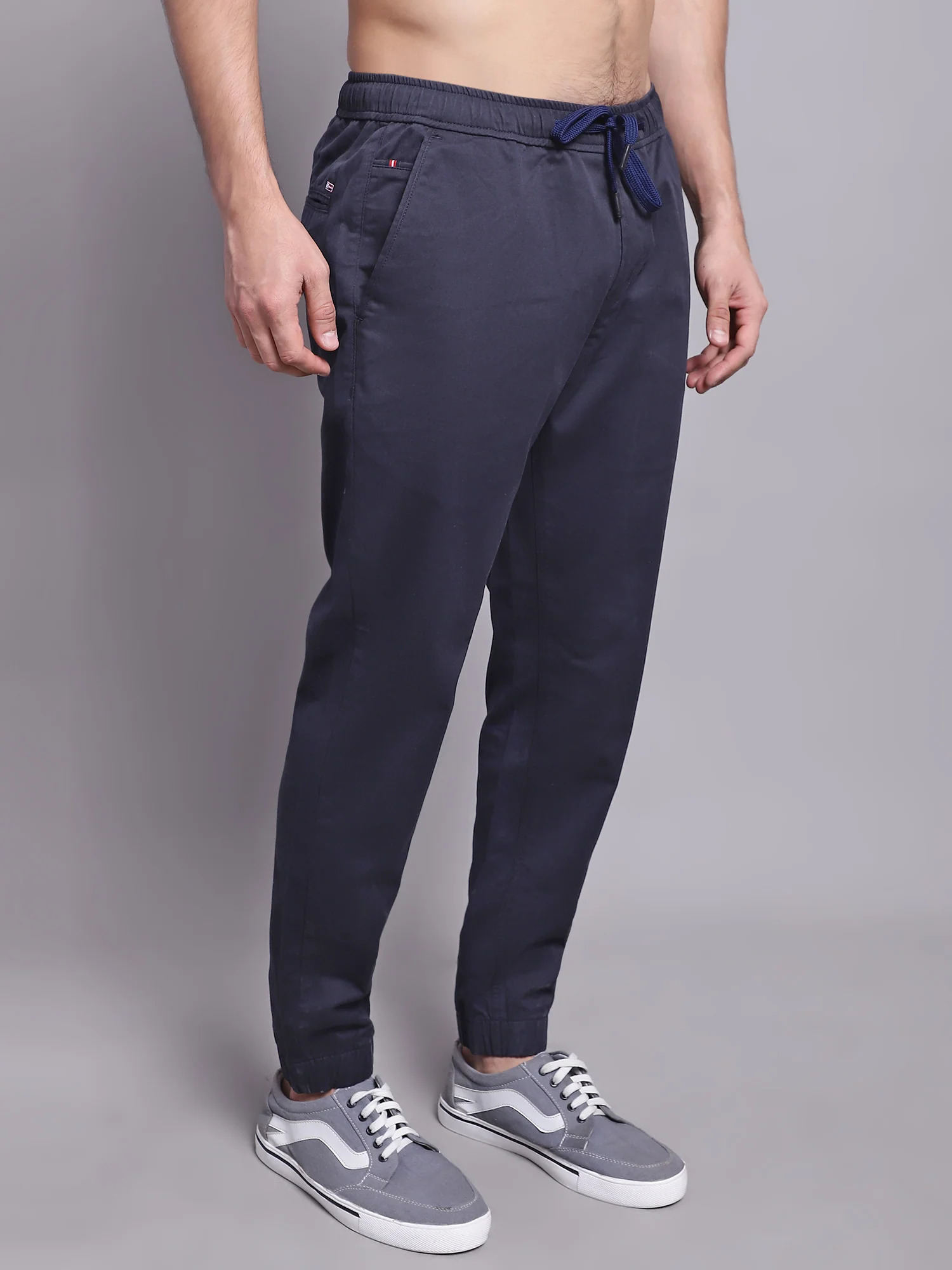 Men Navy Blue Jogger - Image 4