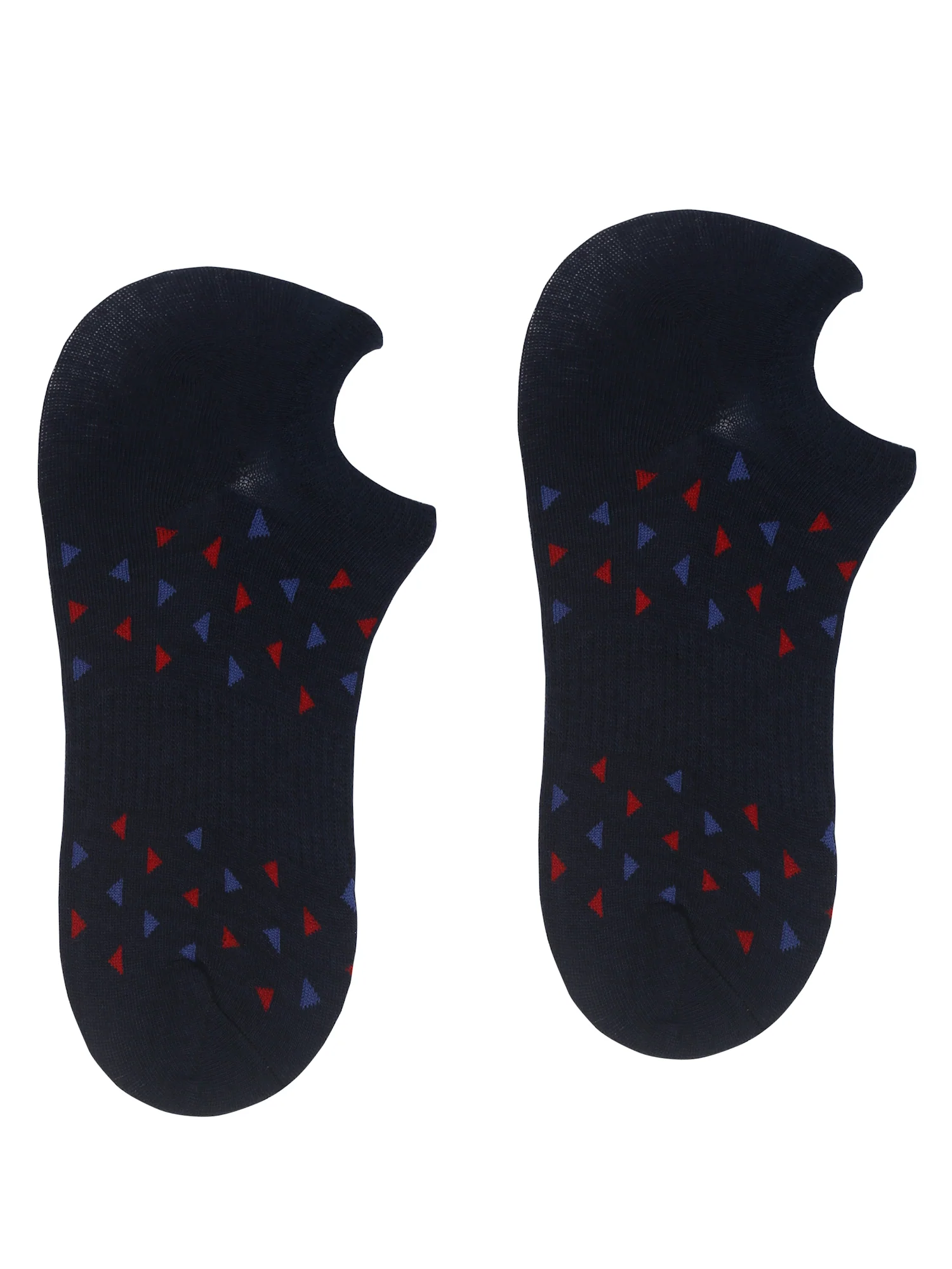Men's Navy Blue Fashion No Show / Loafer Socks -Pack of 5 - Image 3