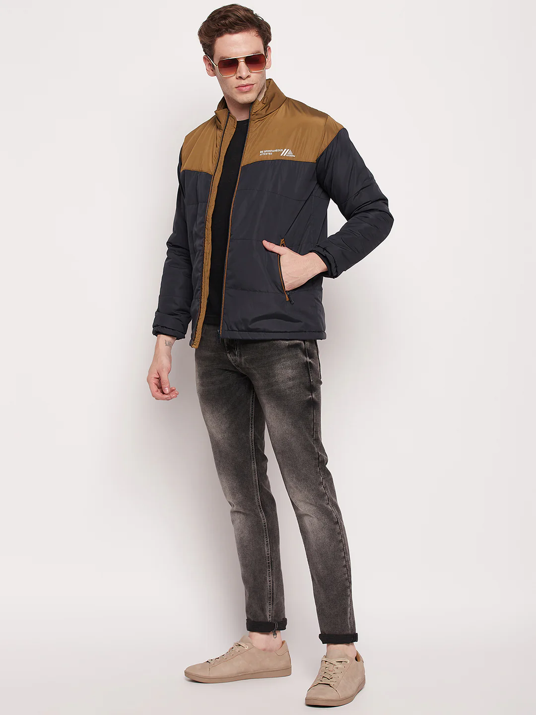 Men Navy Jacket - Image 2