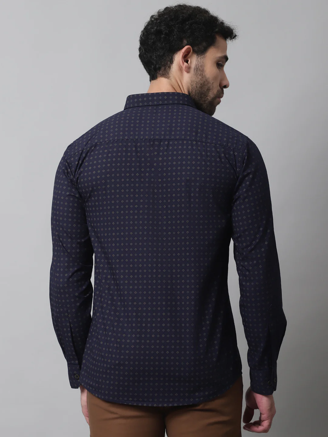 Casual Shirt for Men | Breathable & Soft with Color Fastness Regular Fit Spread Collar Neck Cotton Fabric Printed Pattern - Image 2
