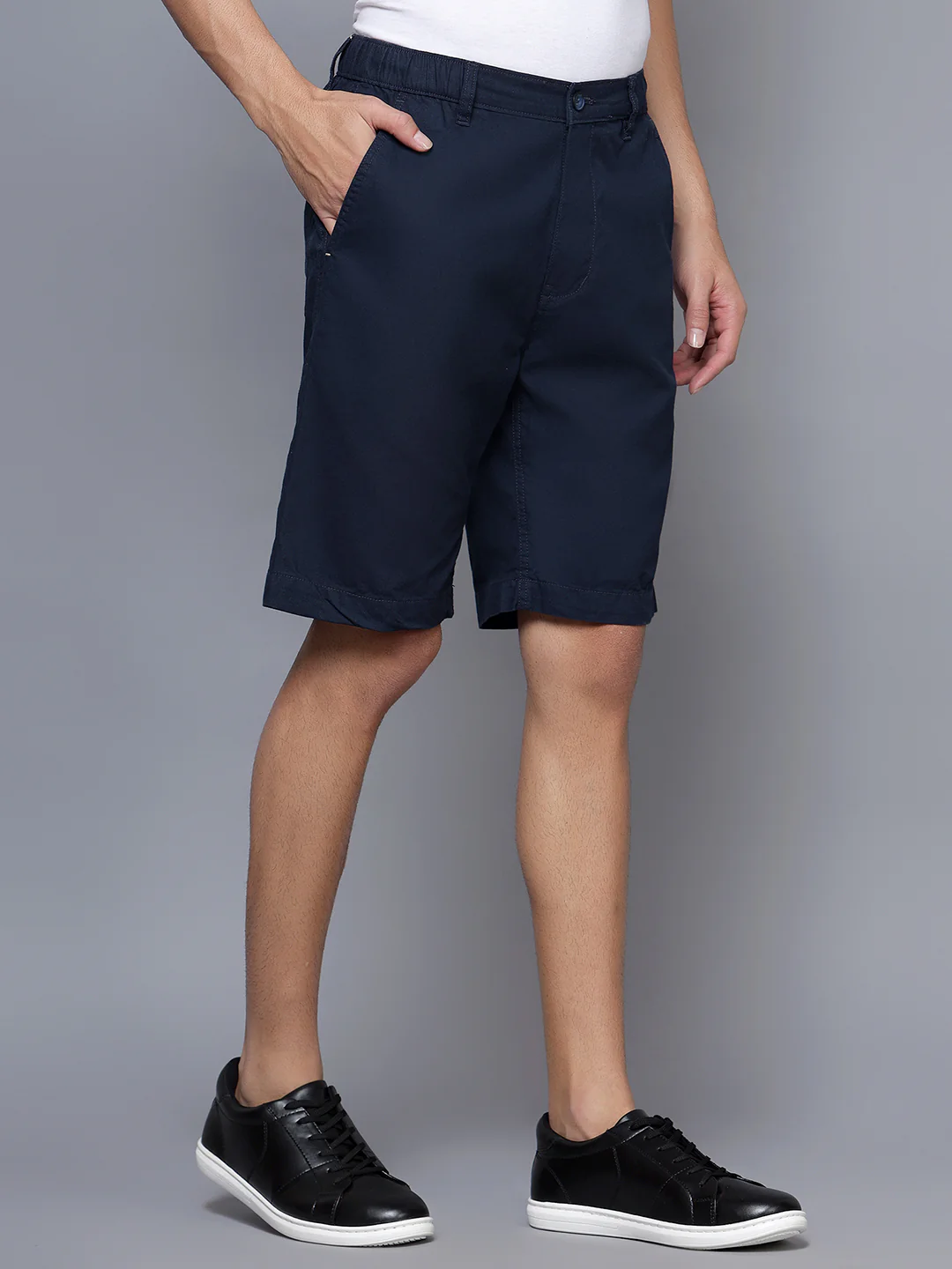 Men Navy Blue Shorts - Image 4
