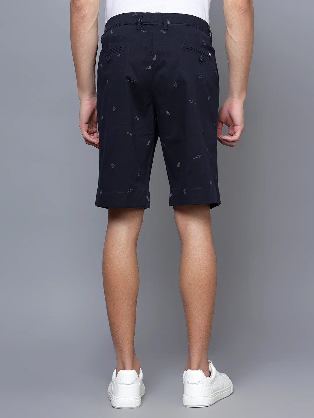 Men Navy Blue Shorts - Image 2