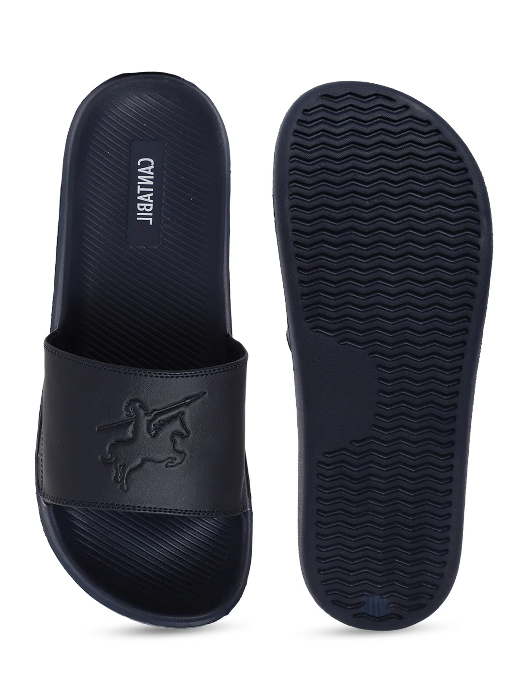 Casual Sliders for Men | Lightweight & Comfortable with Cushioned Insole PU Upper EVA Sole Slip on Closure. - Image 4