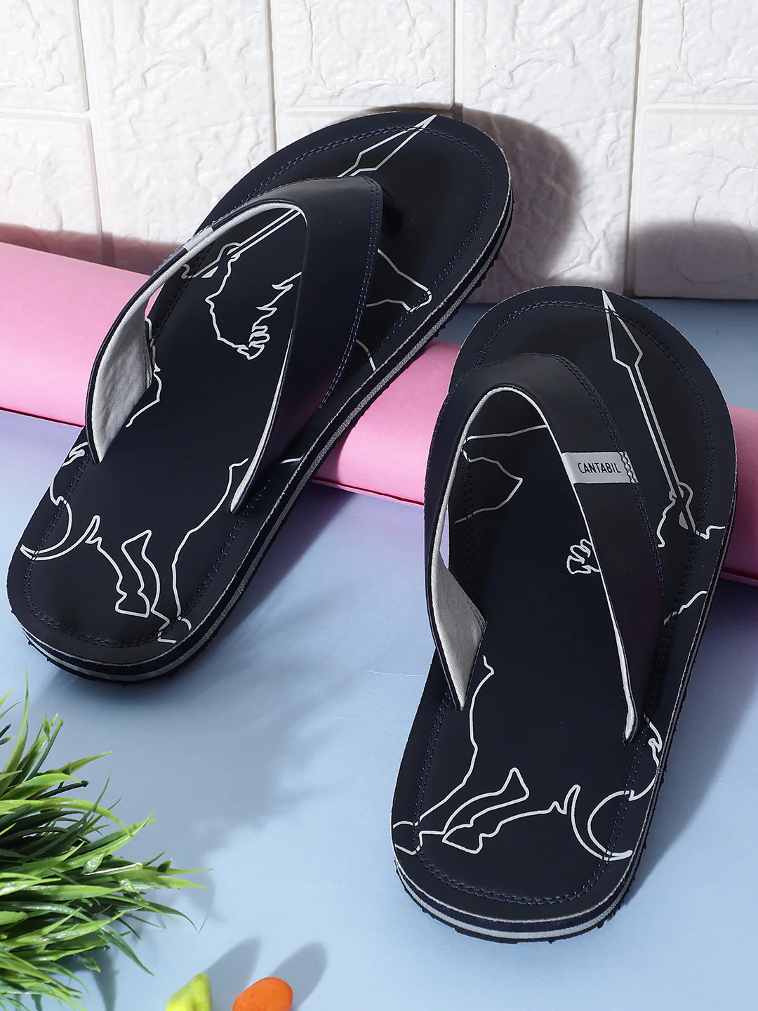 Casual Flip Flop for Men | Lightweight & Comfortable with Cushioned Insole EVA Upper Rubber Sole Slip on Closure. - Image 2