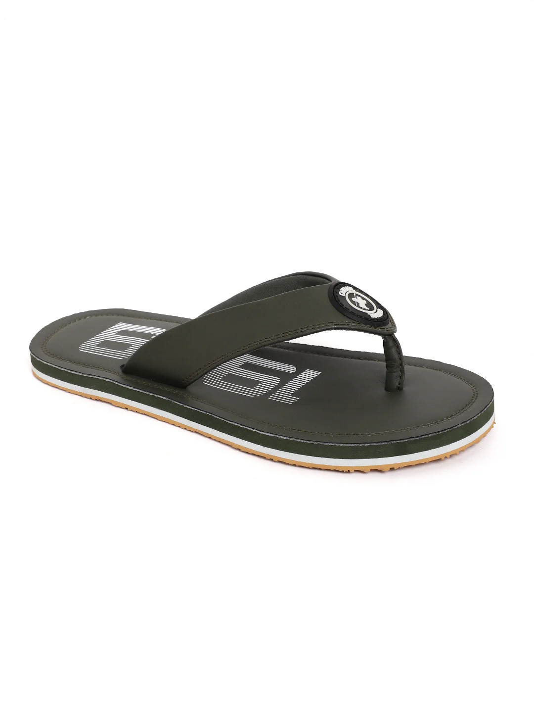 Casual Flip Flop for Men | Lightweight & Comfortable with Cushioned Insole PU Upper Rubber Sole Slip on Closure. - Image 3