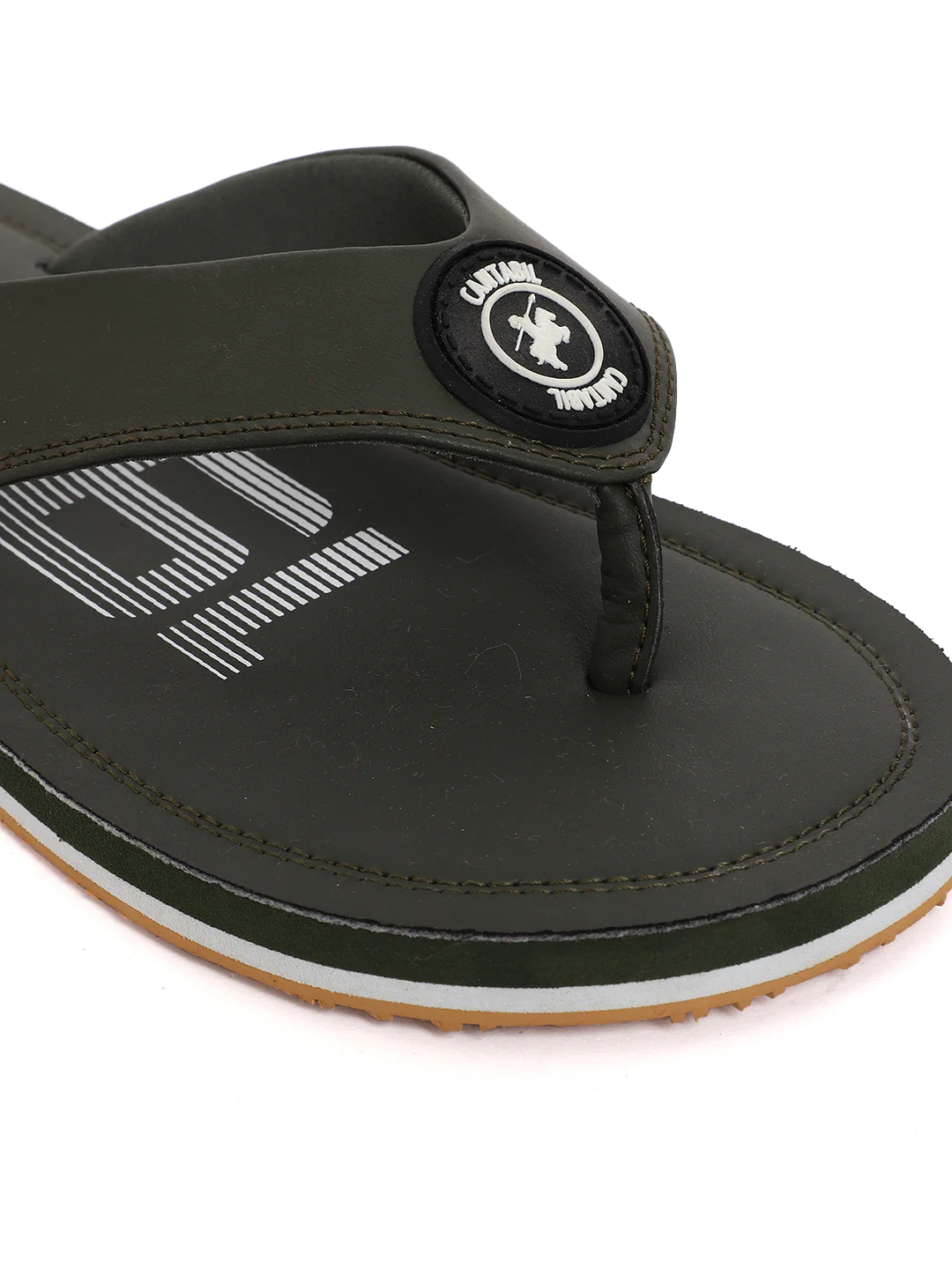 Casual Flip Flop for Men | Lightweight & Comfortable with Cushioned Insole PU Upper Rubber Sole Slip on Closure. - Image 5