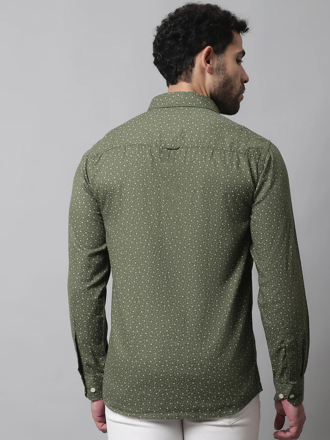 Casual Shirt for Men | Breathable & Soft with Color Fastness Regular Fit Spread Collar Neck Cotton Fabric Printed Pattern - Image 2