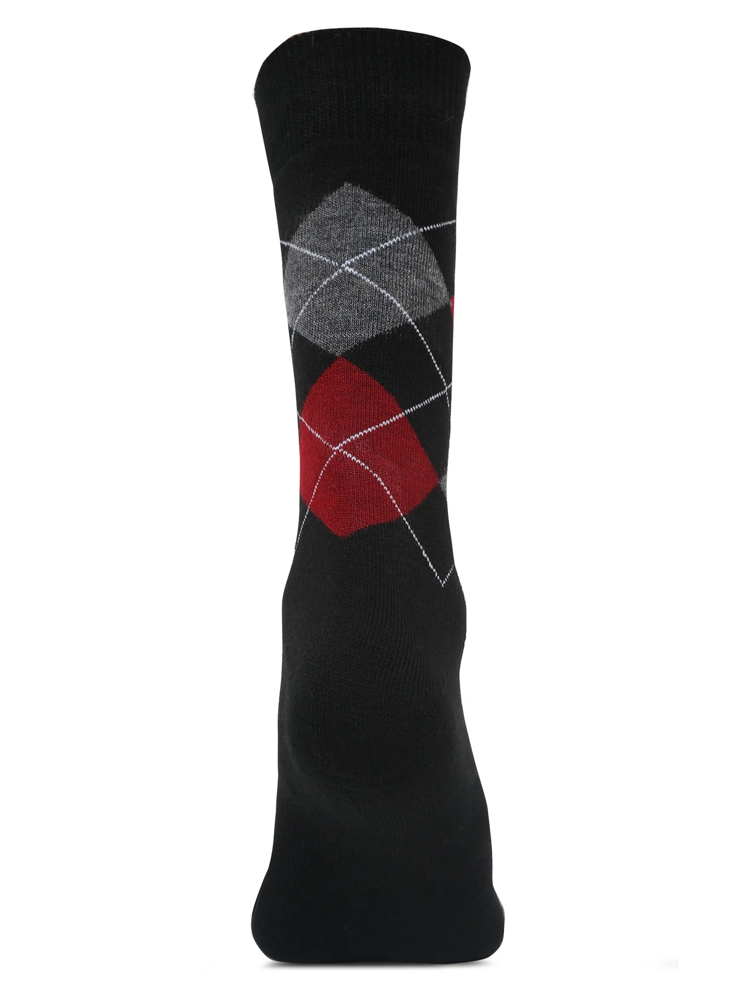 Men's Black Basic Crew length Socks -Pack of 3 - Image 4