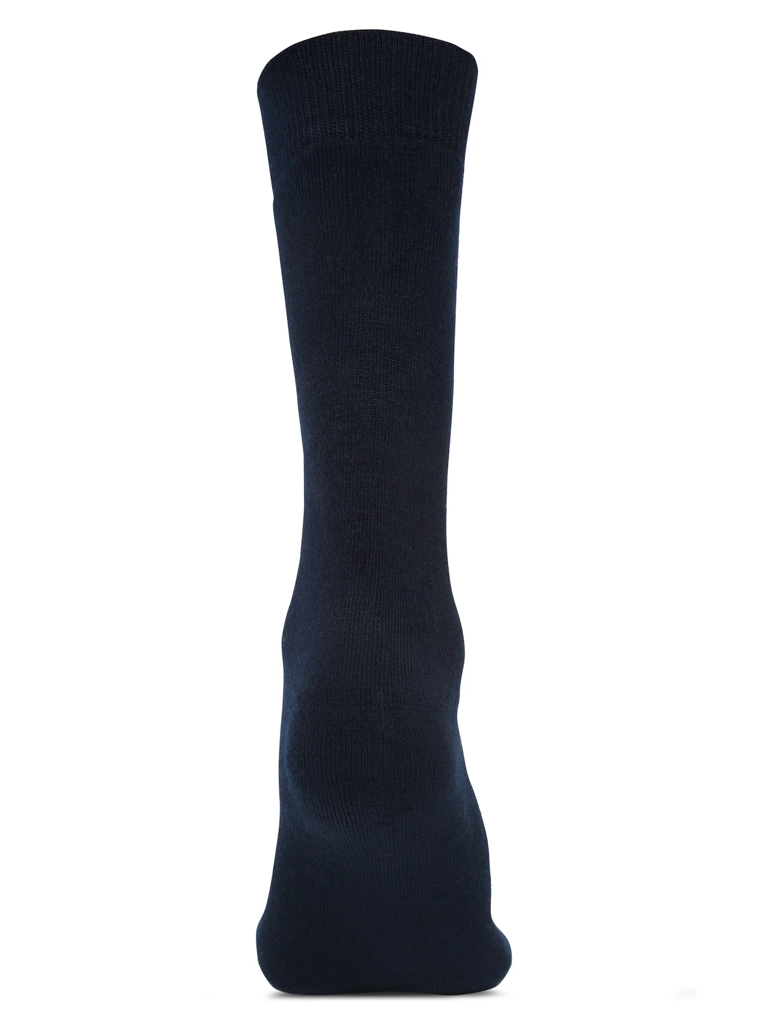 Men's Navy Blue Basic Crew length Socks -Pack of 3 - Image 4