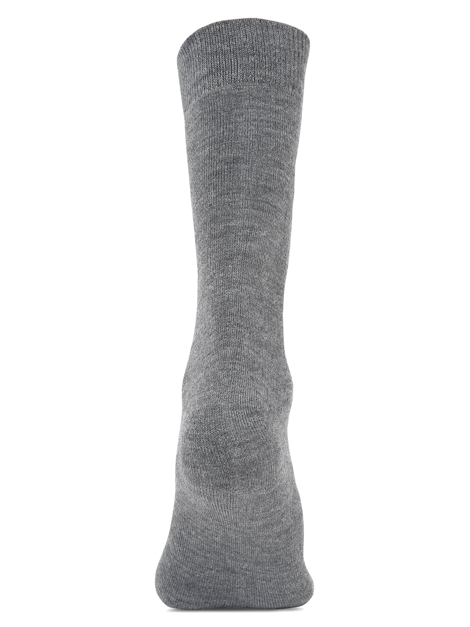 Men's Grey Melange Basic Crew length Socks -Pack of 3 - Image 4