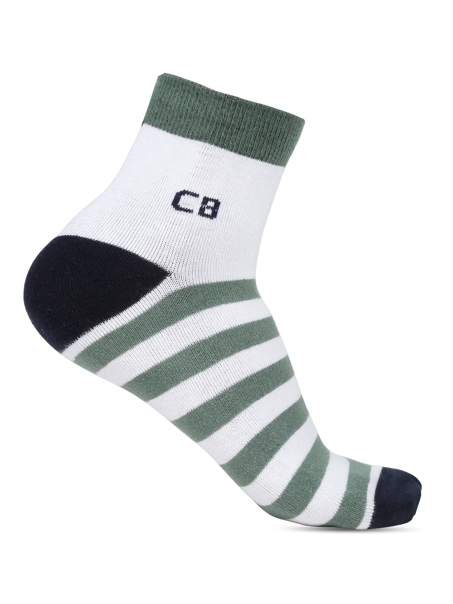 Men's Sage Green Fashion Ankle length Socks -Pack of 5 - Image 4