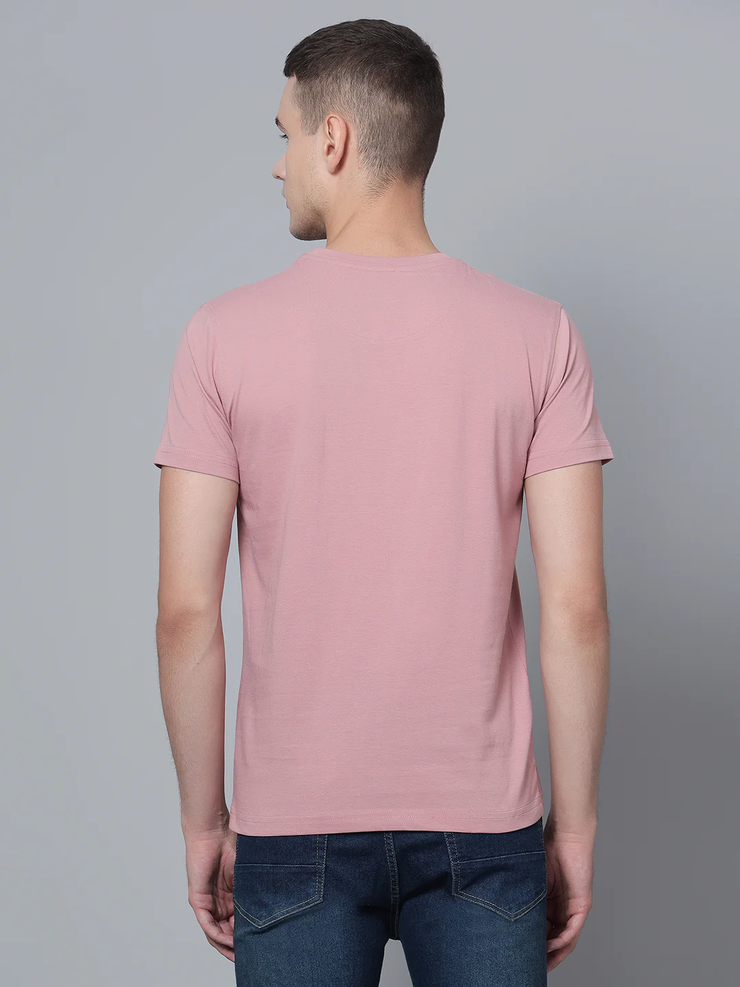 T-Shirt for Men | Breathable & Soft with Color Fastness Regular Fit Round Neck Poly Cotton Fabric Printed Pattern - Image 4