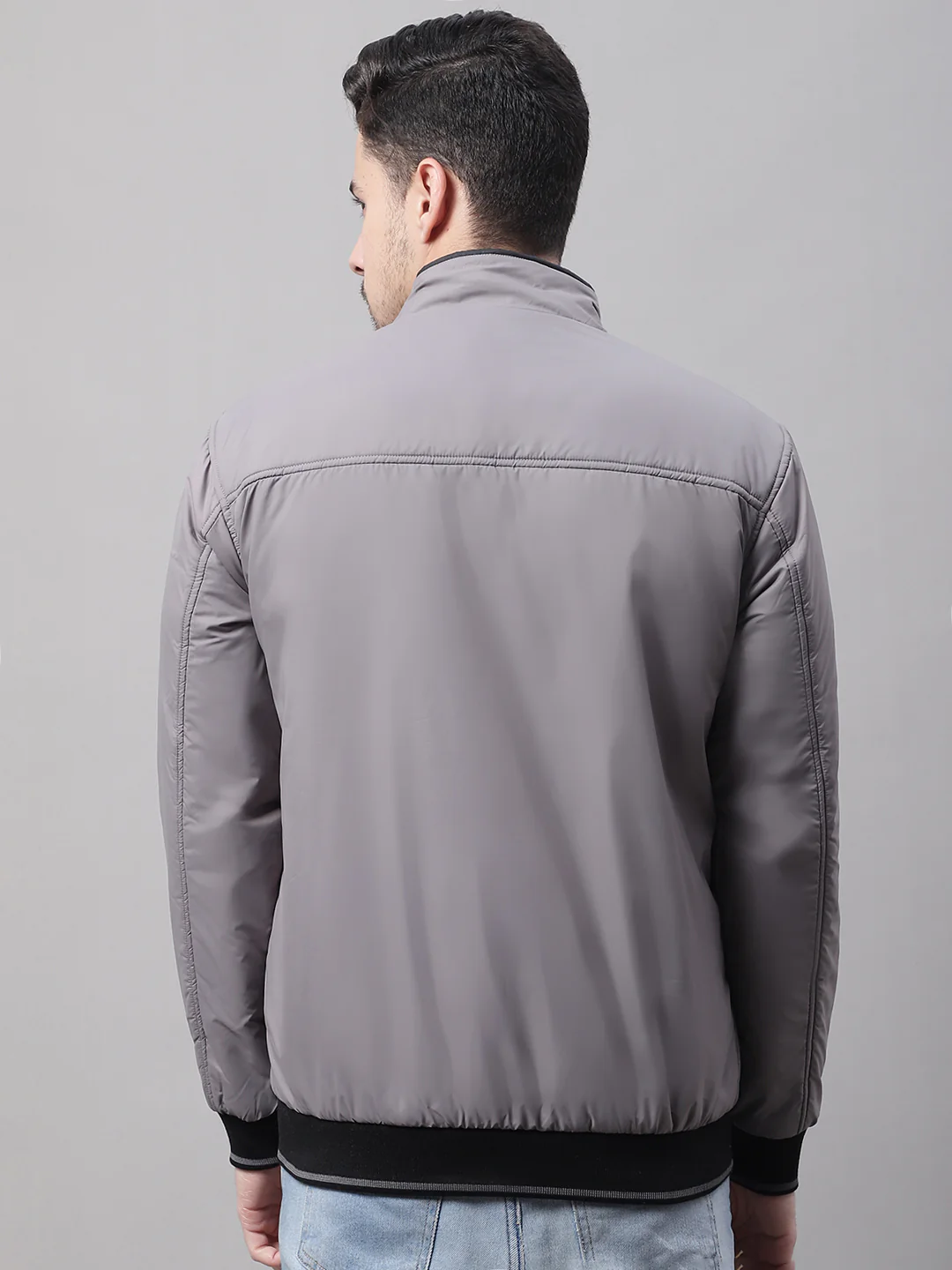 Men Reversible Grey Jacket - Image 2
