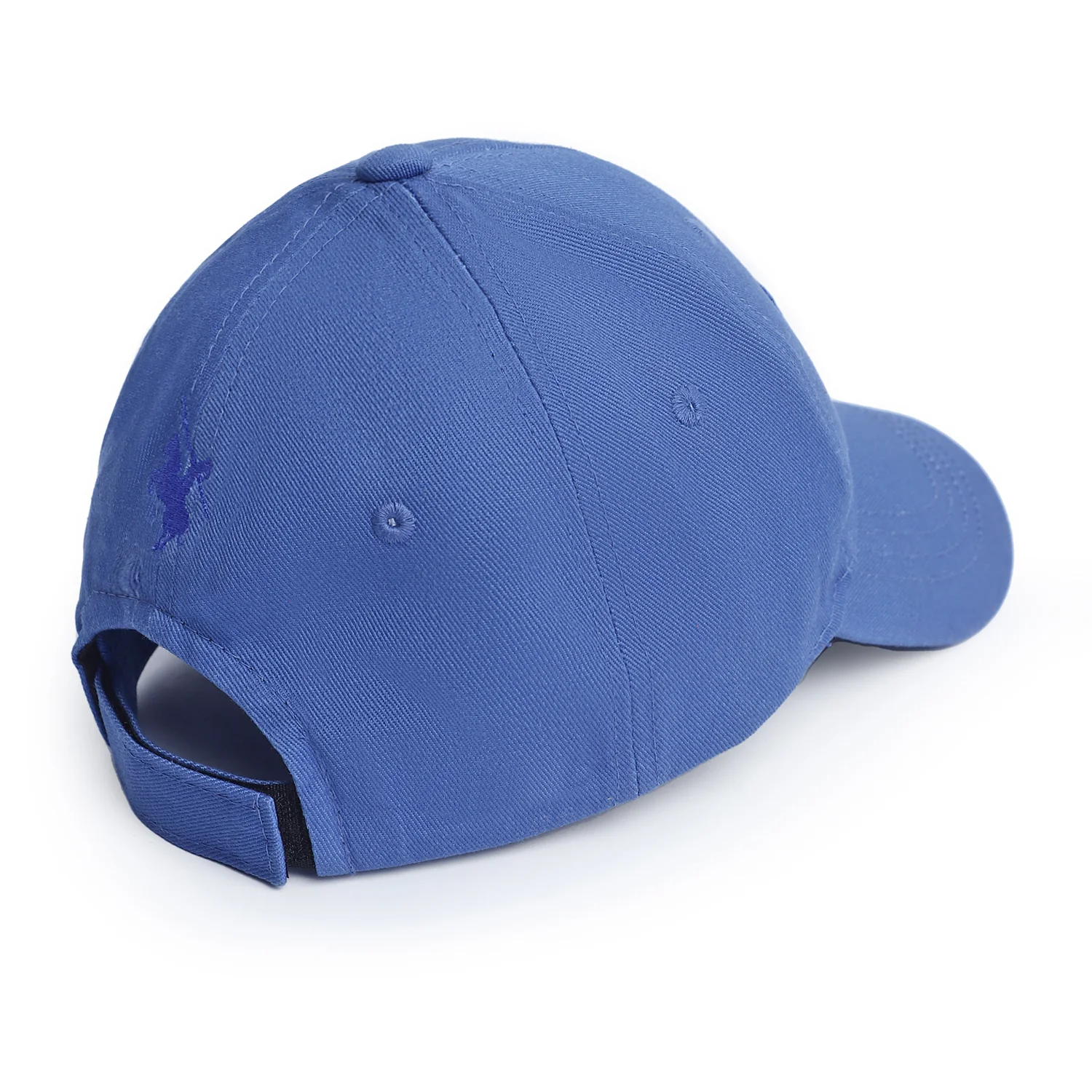 Men Royal Blue Embroidered Cap - Image 2