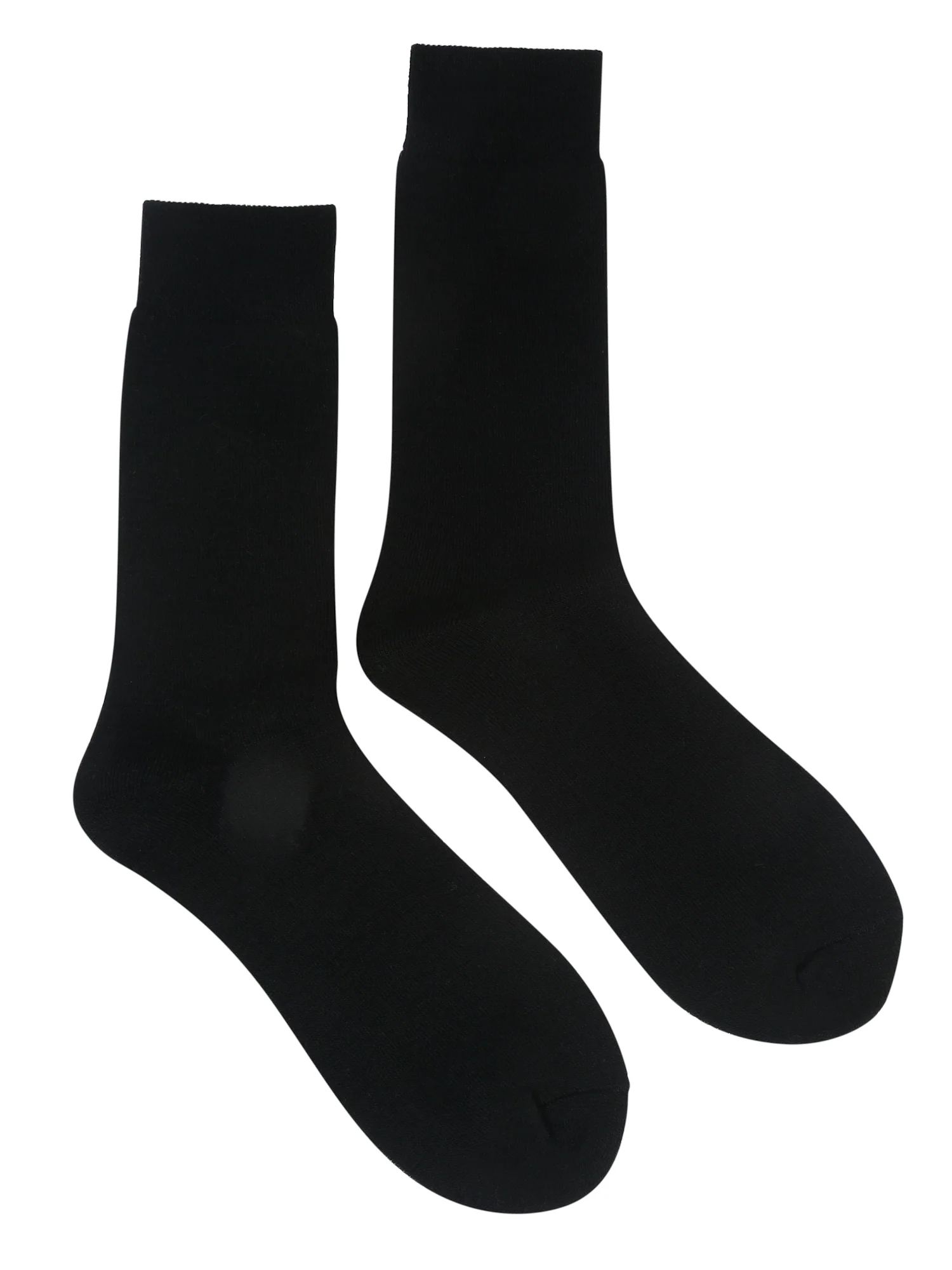 Men's Black Basic Crew length Socks -Pack of 3 - Image 2